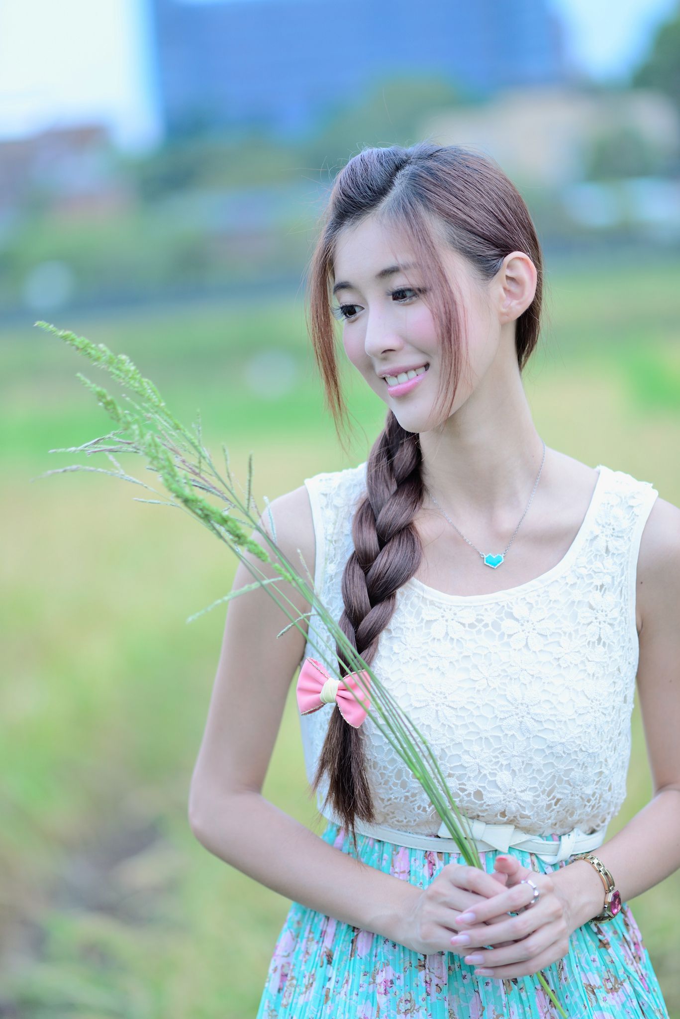 Kila晶晶/金允乔《小清新唯美长裙》外拍-图23