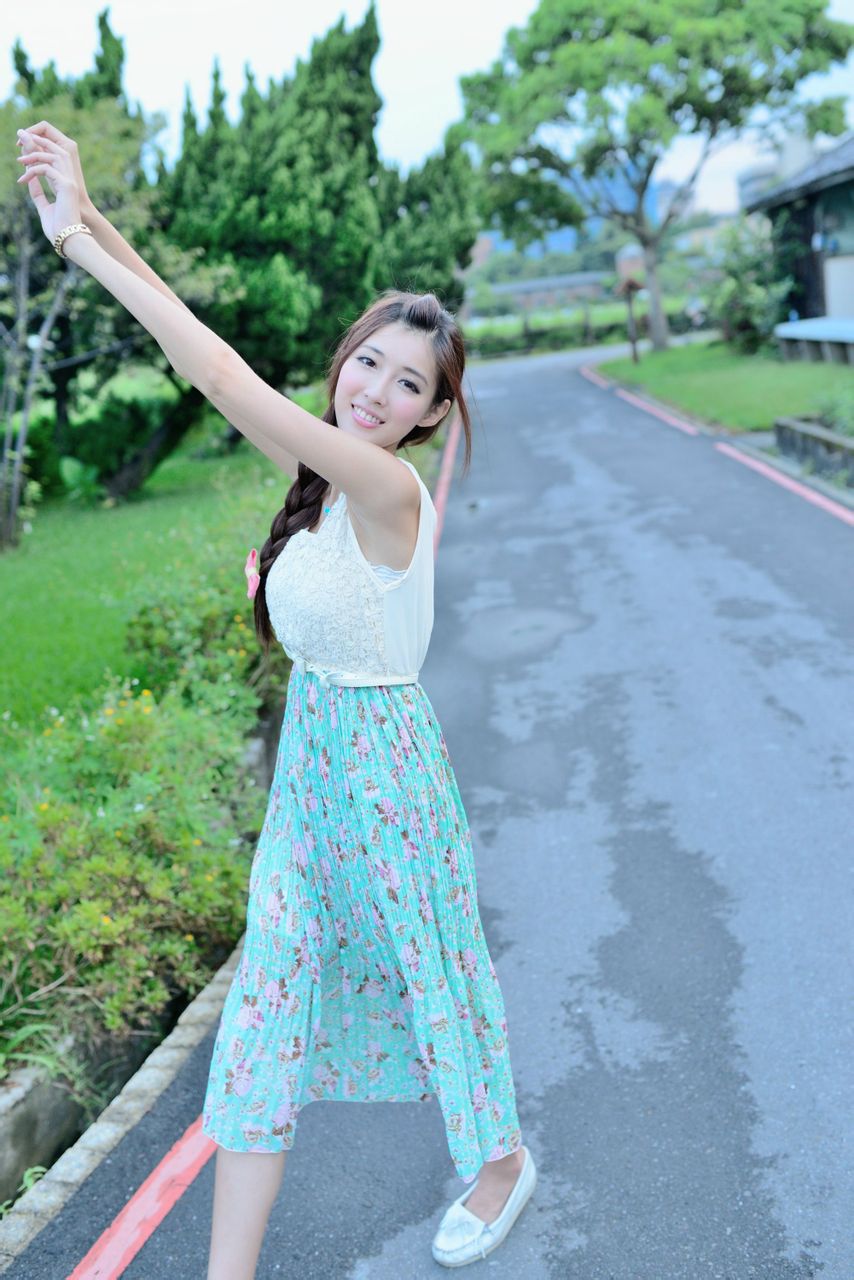 Kila晶晶/金允乔《小清新唯美长裙》外拍-图35