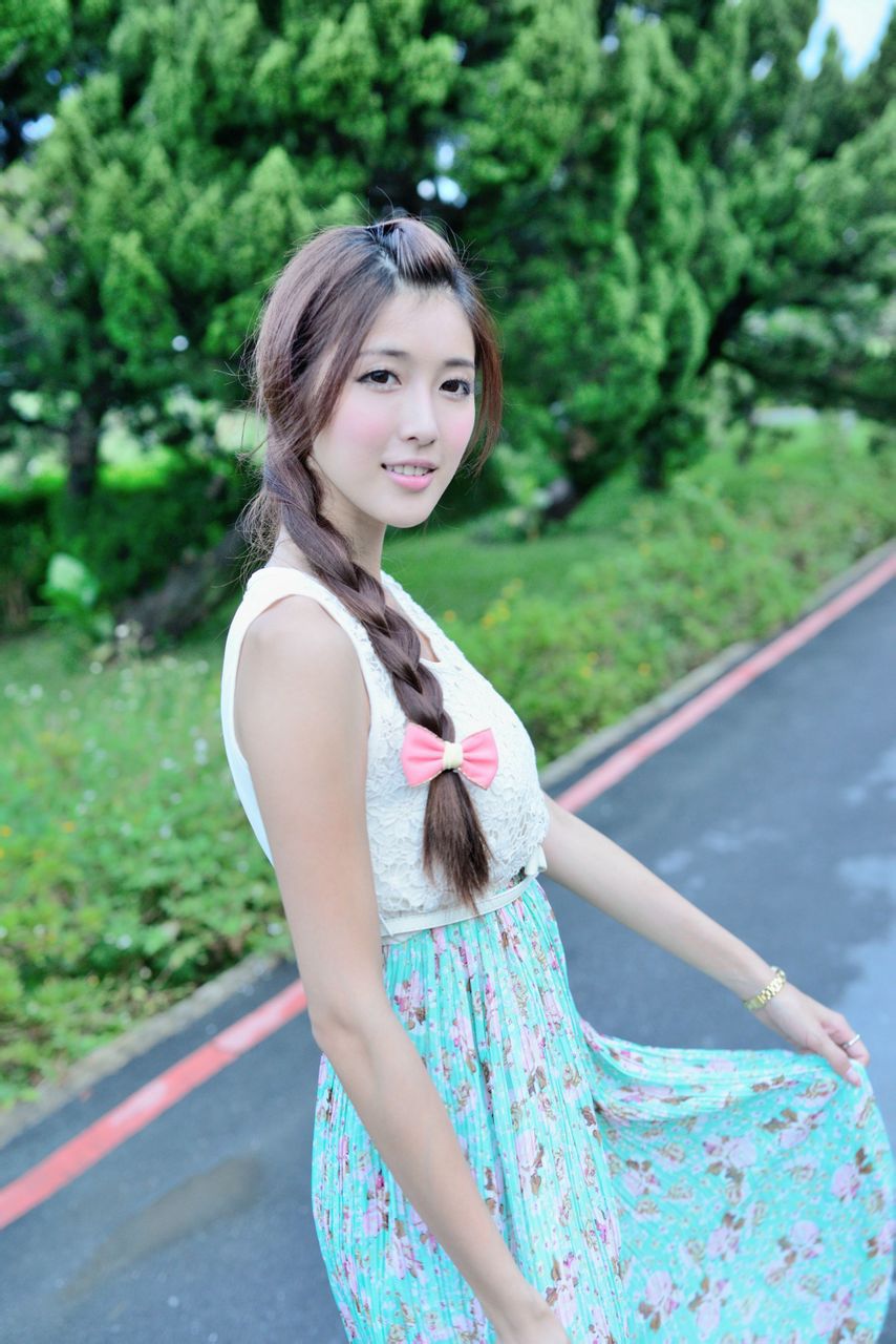 Kila晶晶/金允乔《小清新唯美长裙》外拍-图44