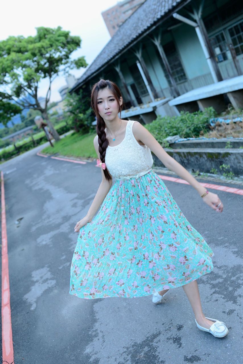Kila晶晶/金允乔《小清新唯美长裙》外拍-图59