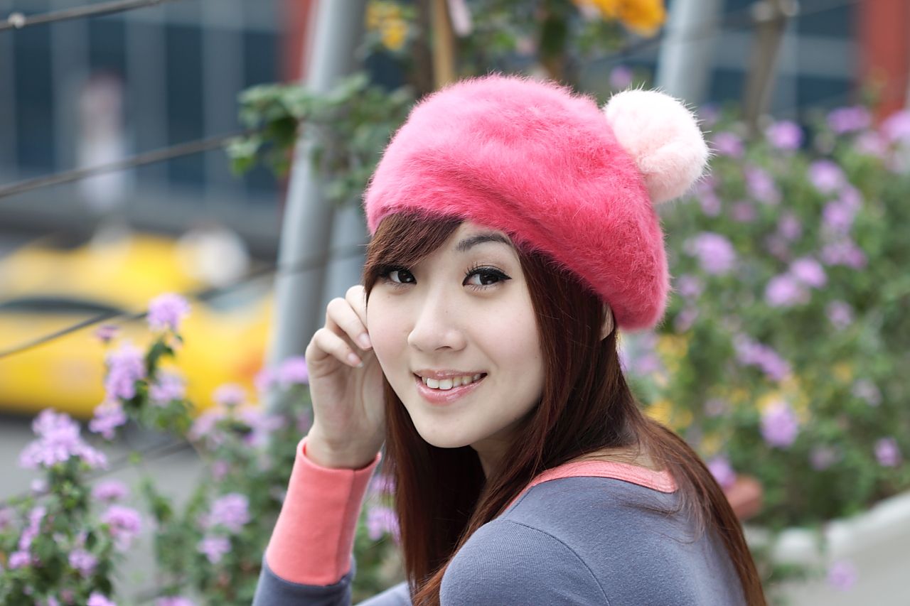 台湾清纯美女Angel《黑丝街拍图片》写真合集-图13