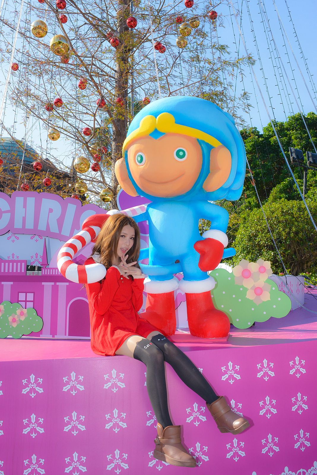 台湾正妹许睿瑜《黑涩会美眉外拍图片》写真合集-图47