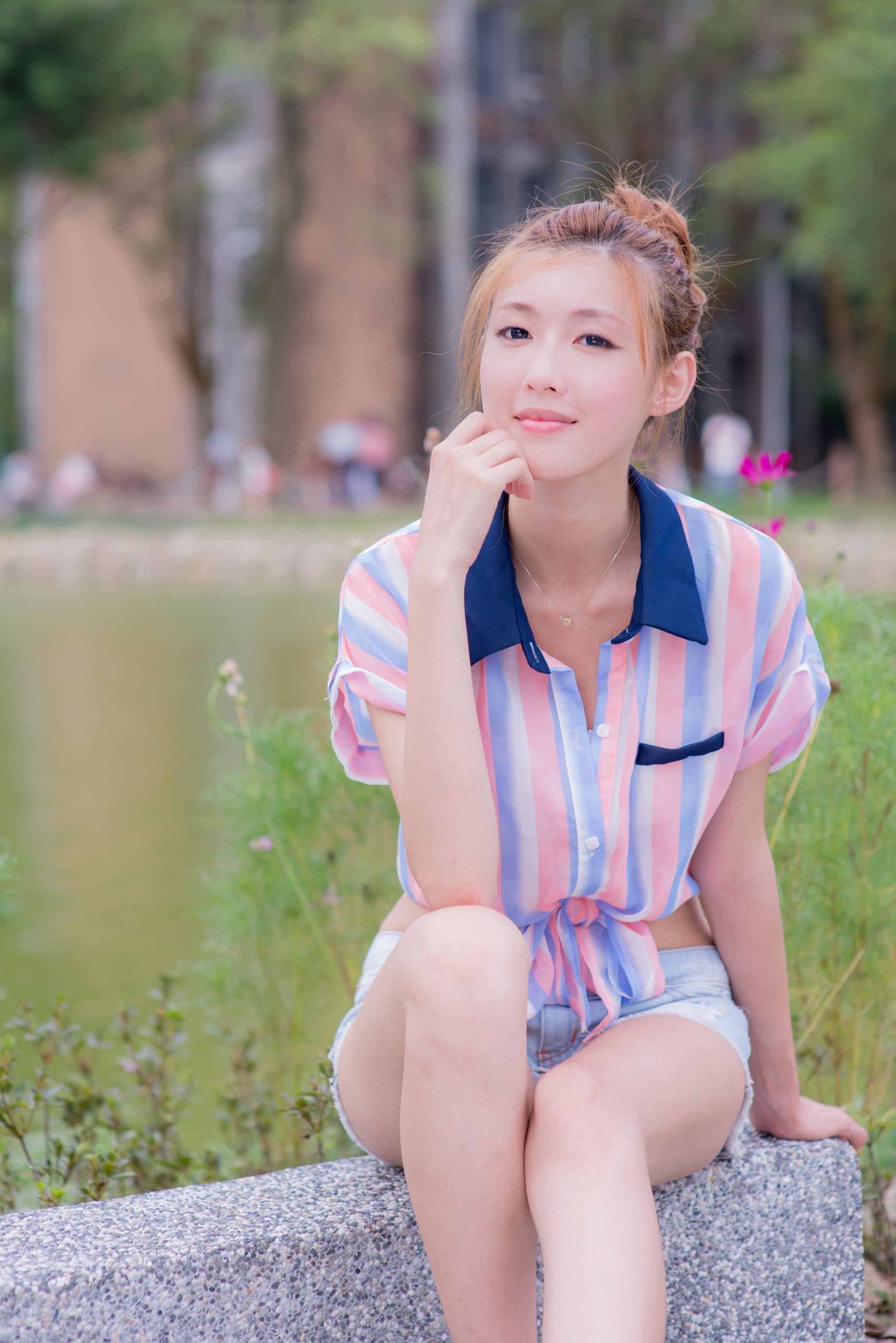 Kila晶晶/廖挺伶《小清新热裤美腿街拍》-图29