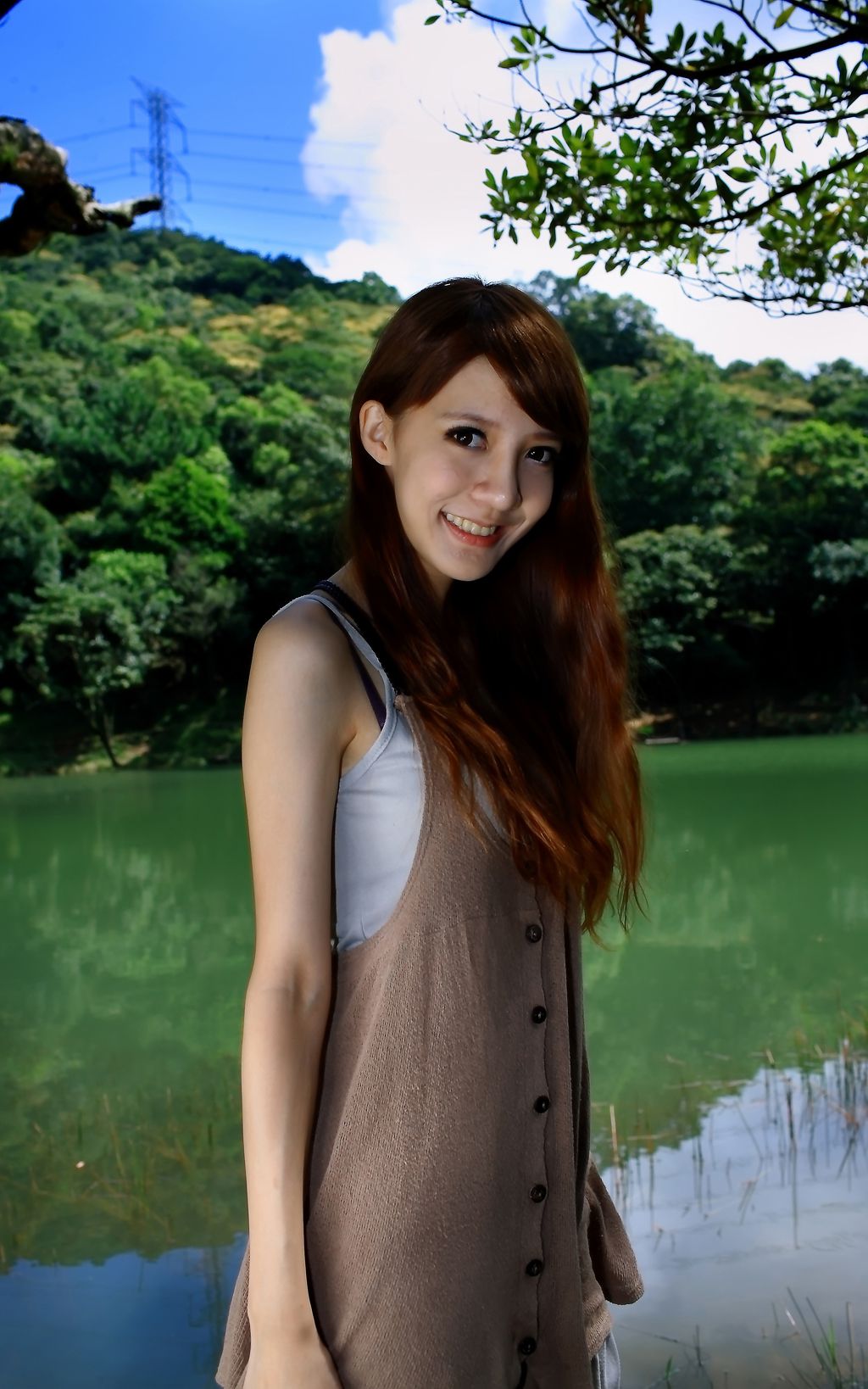 台湾正妹柠檬《清新甜美外拍图片》写真合集-图3