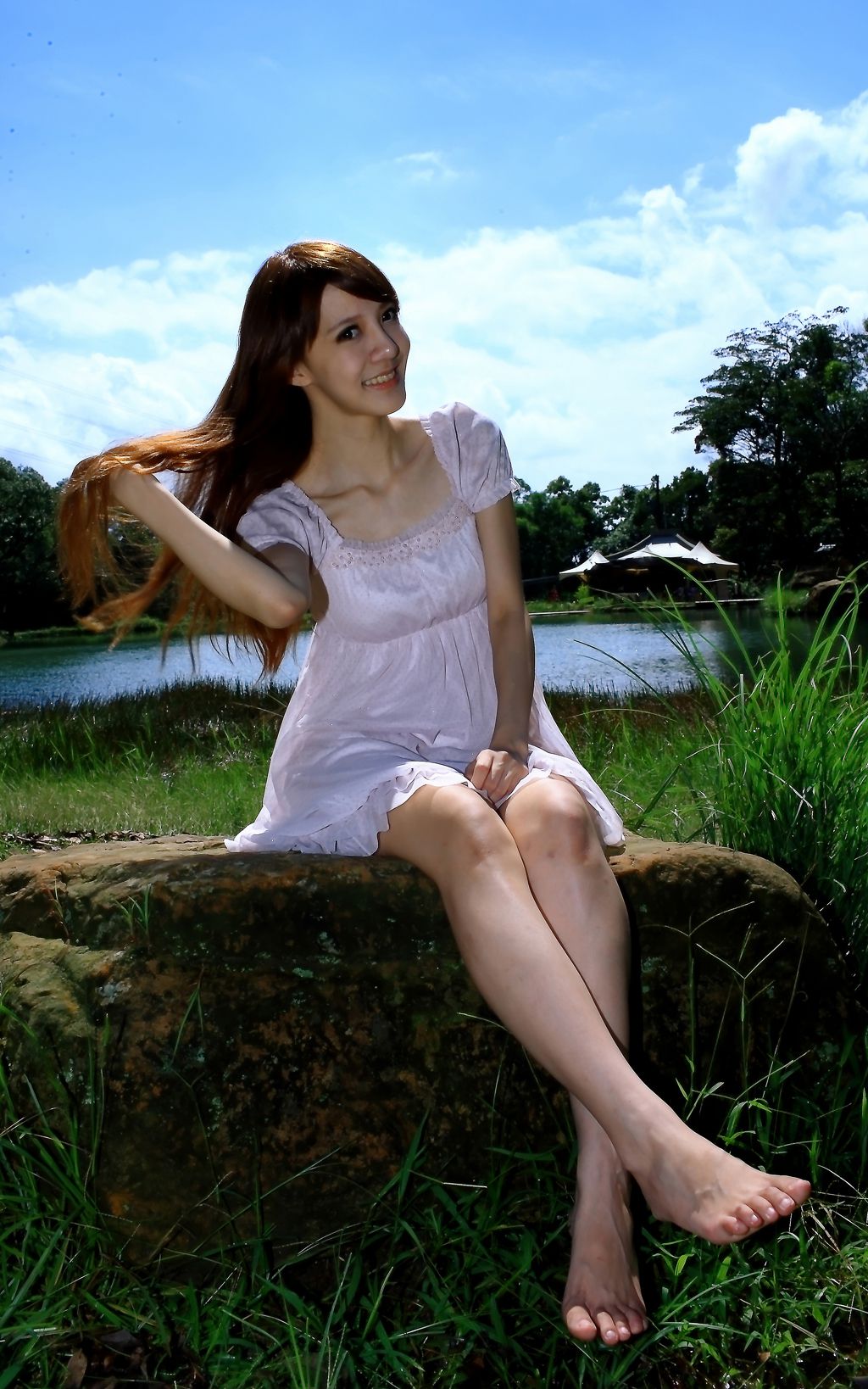 台湾正妹柠檬《清新甜美外拍图片》写真合集-图6