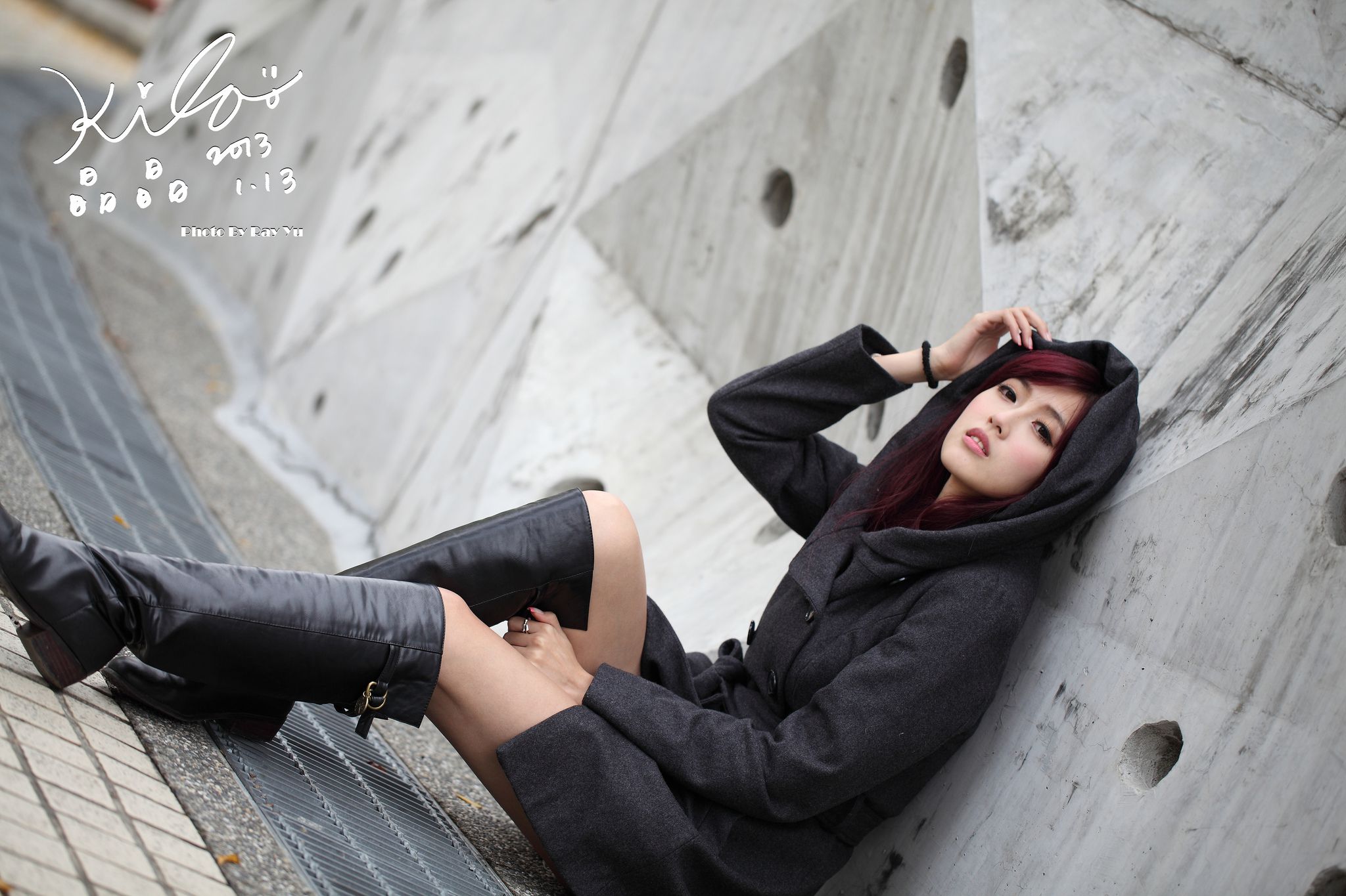 Kila晶晶/金允乔《街拍冬季风衣系列》-图99