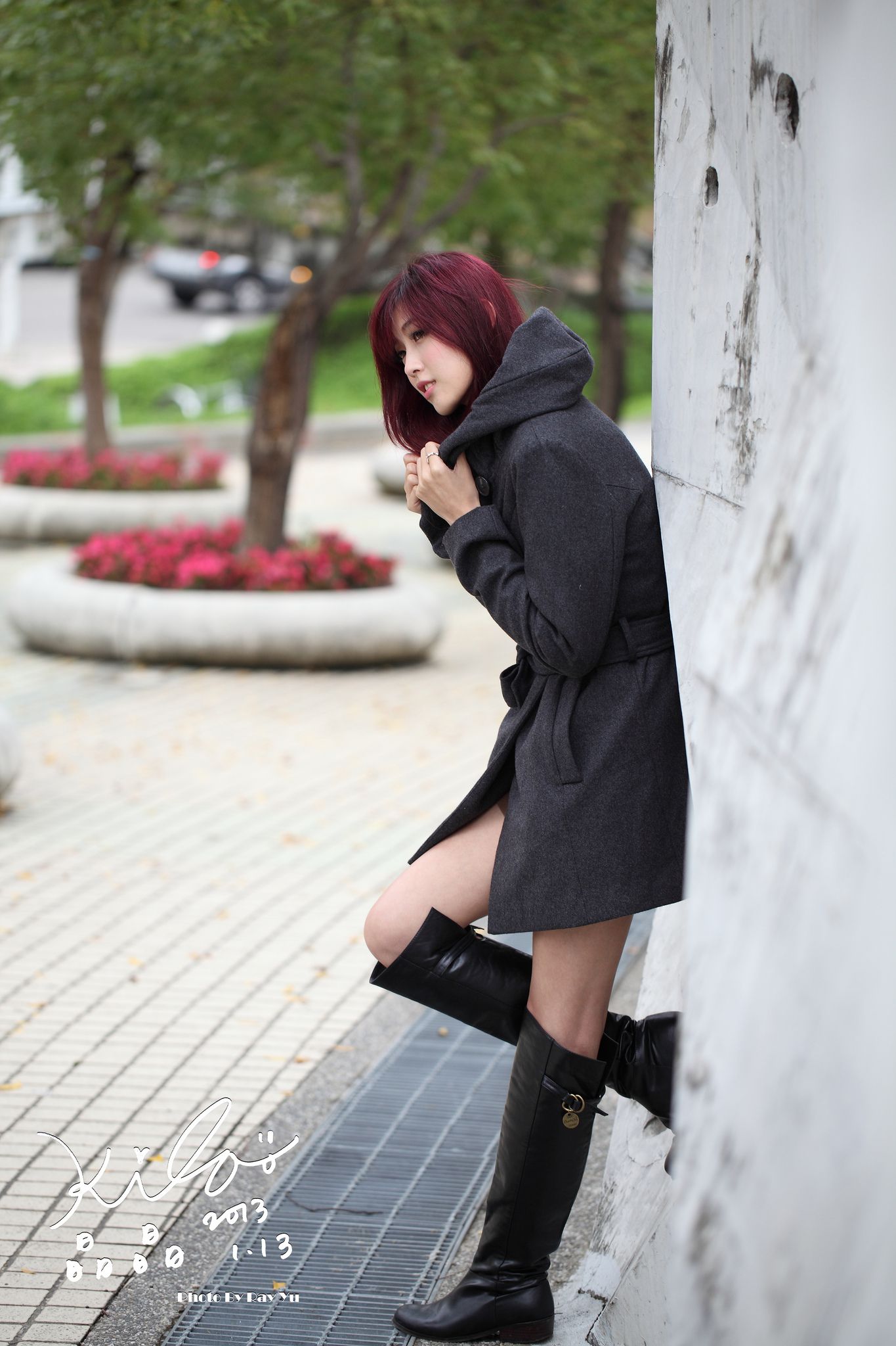 Kila晶晶/金允乔《街拍冬季风衣系列》-图101