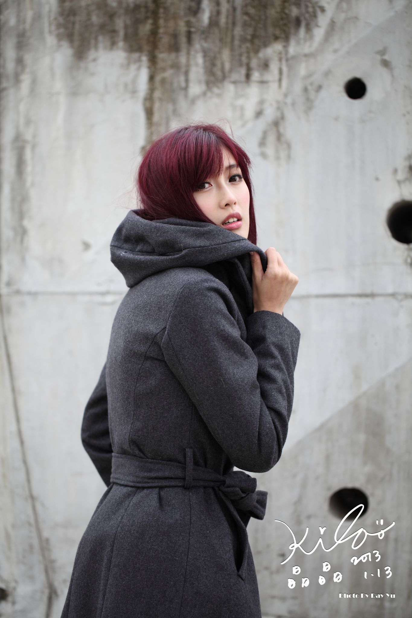 Kila晶晶/金允乔《街拍冬季风衣系列》-图108