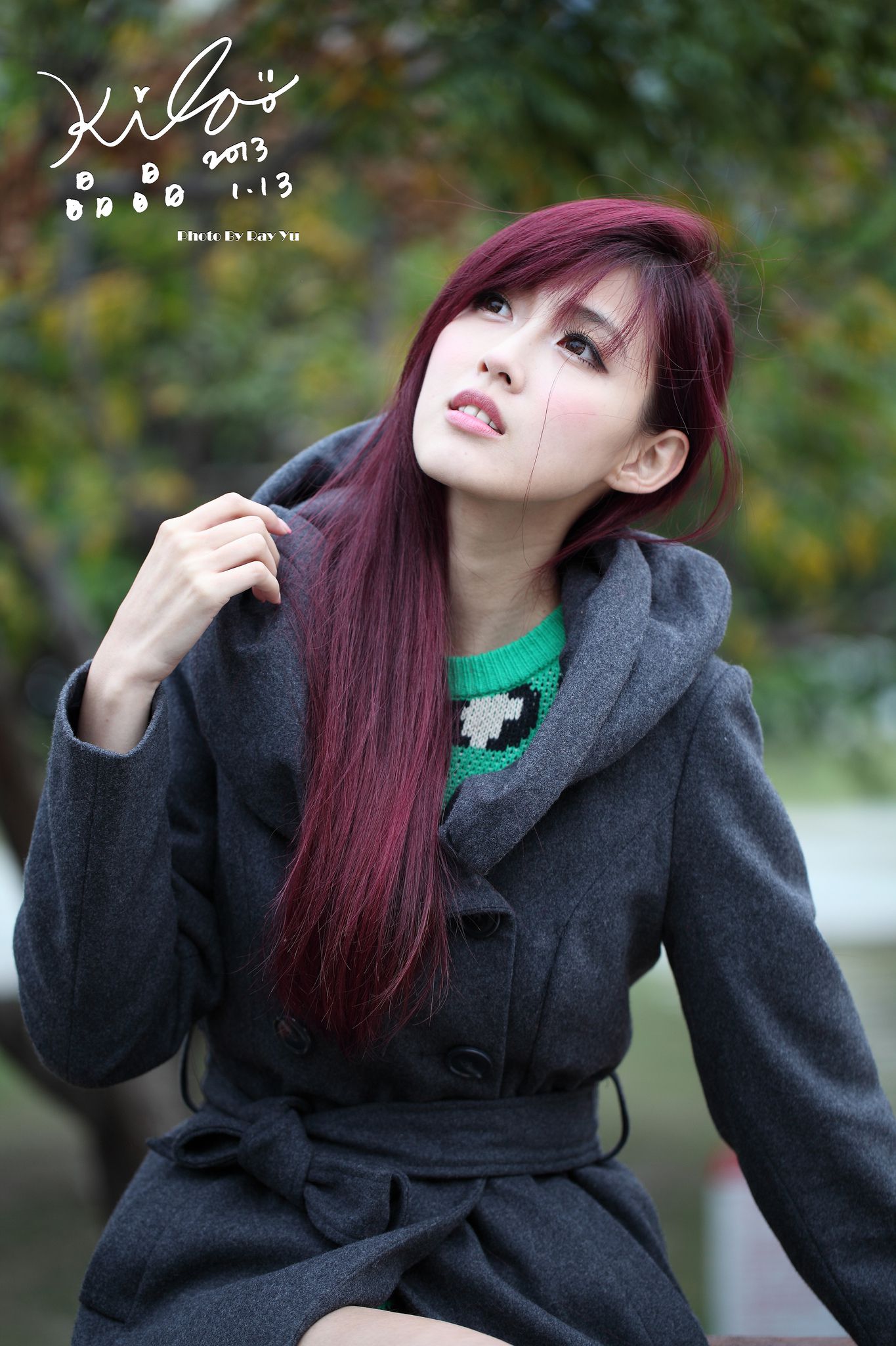 Kila晶晶/金允乔《街拍冬季风衣系列》-图1