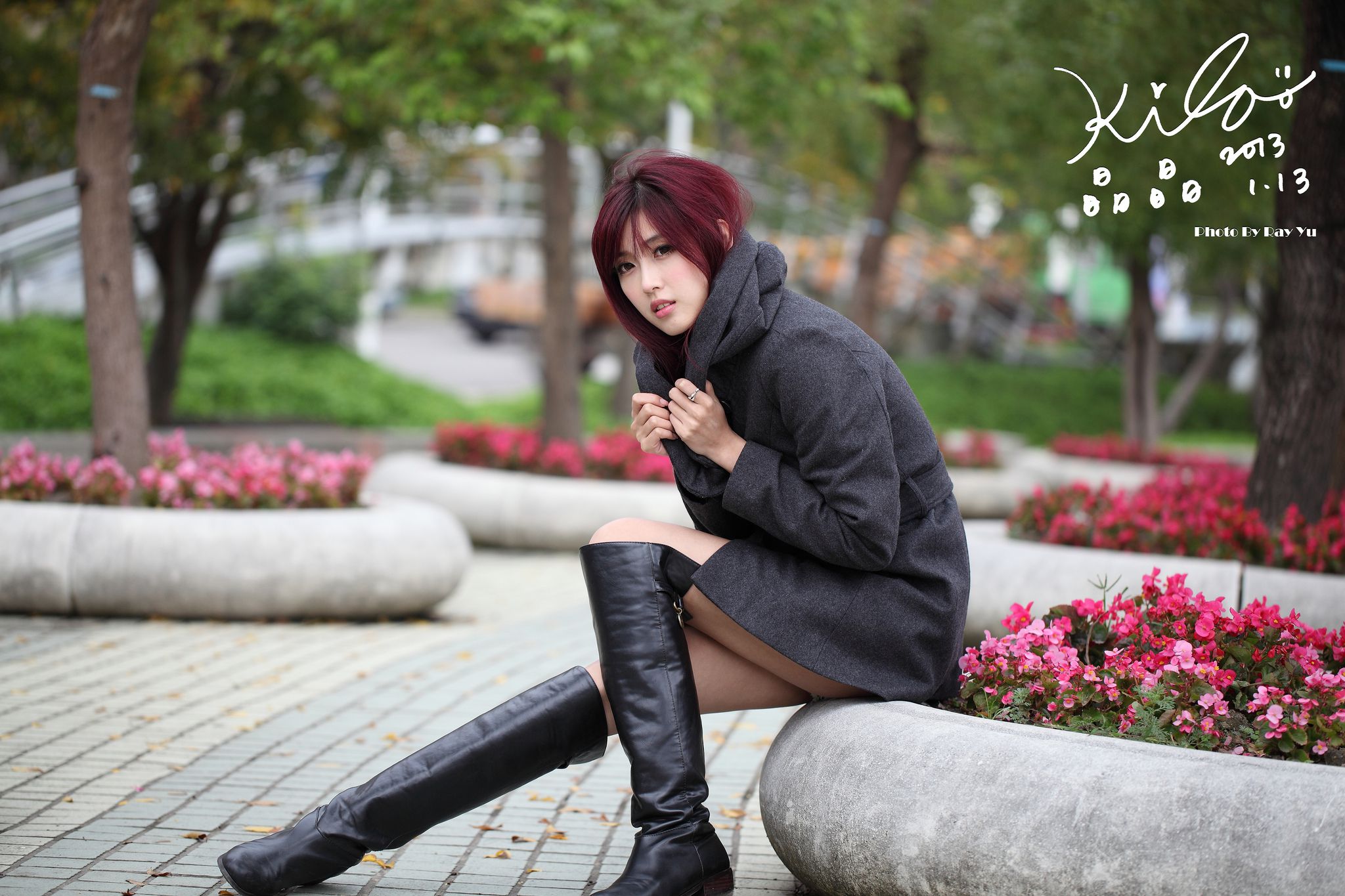 Kila晶晶/金允乔《街拍冬季风衣系列》-图21