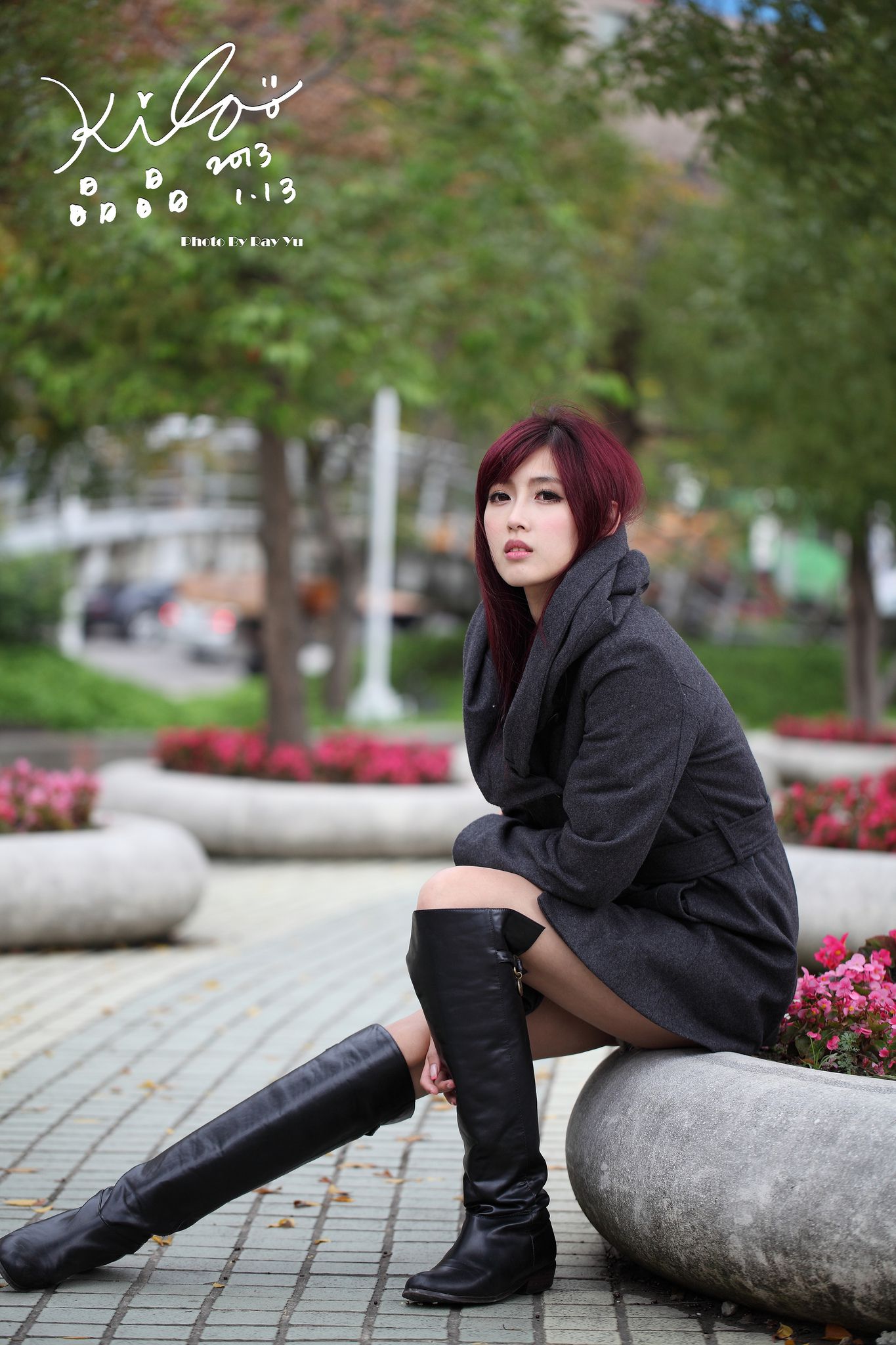 Kila晶晶/金允乔《街拍冬季风衣系列》-图22