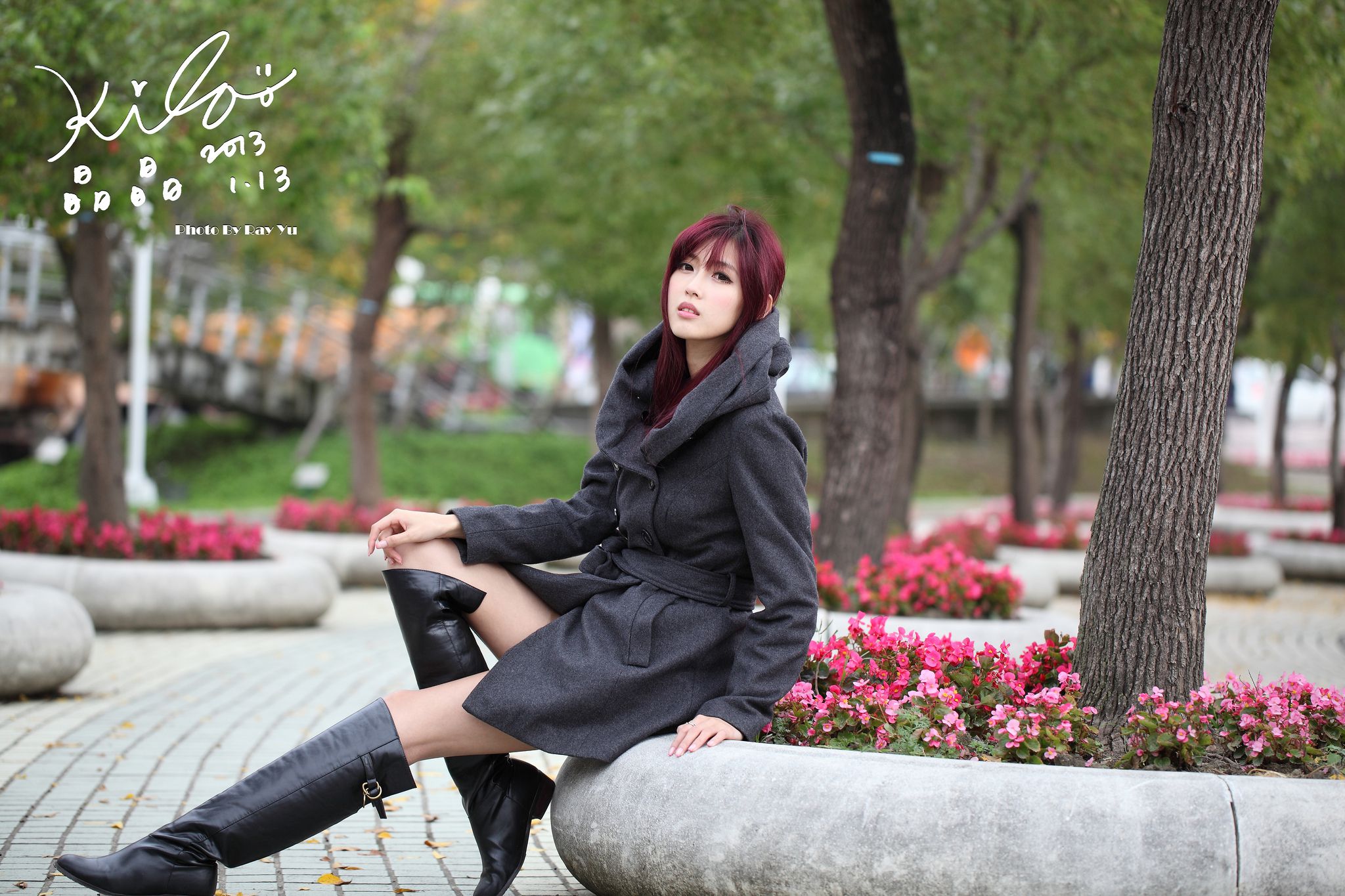 Kila晶晶/金允乔《街拍冬季风衣系列》-图23