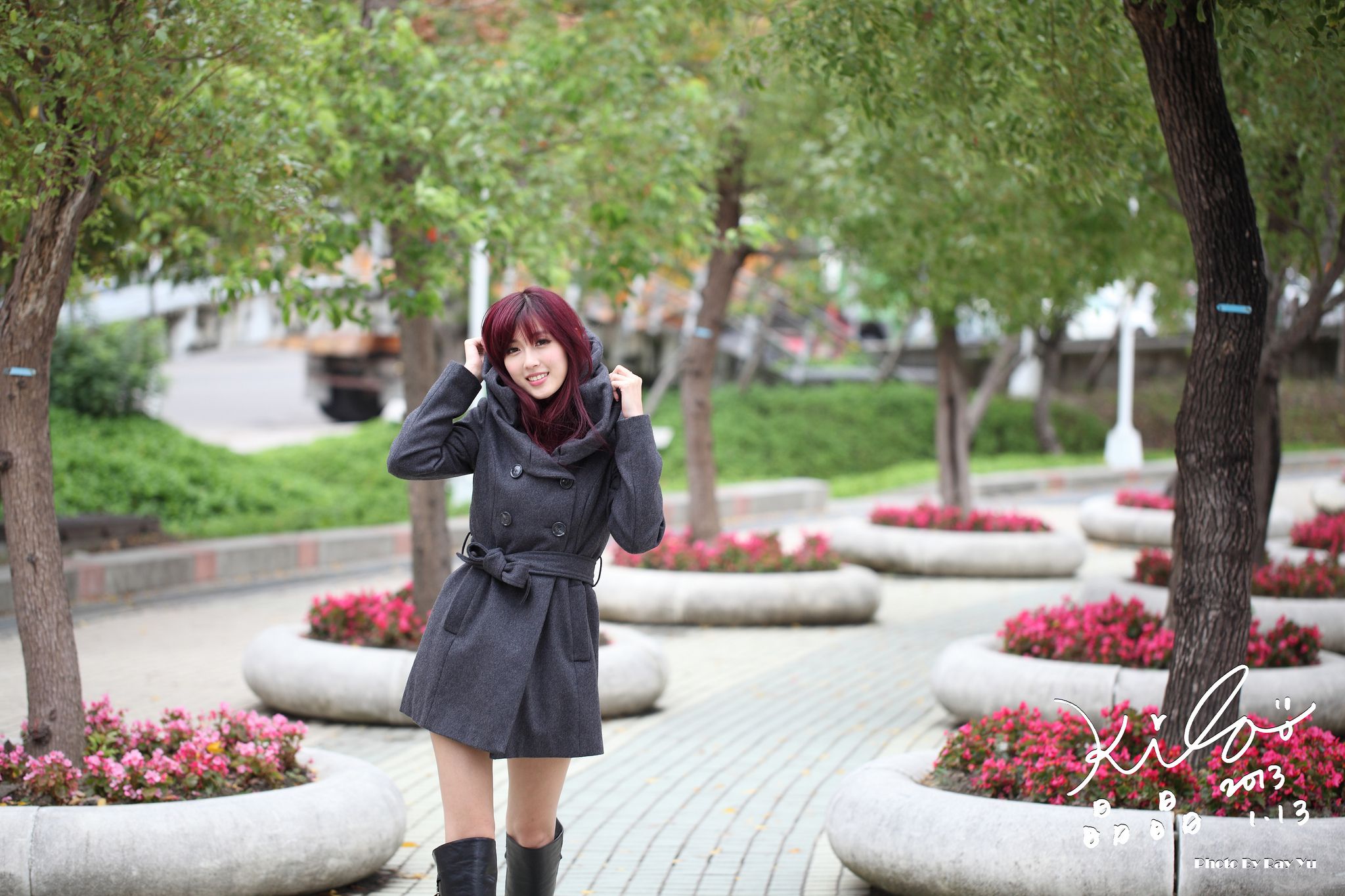 Kila晶晶/金允乔《街拍冬季风衣系列》-图26