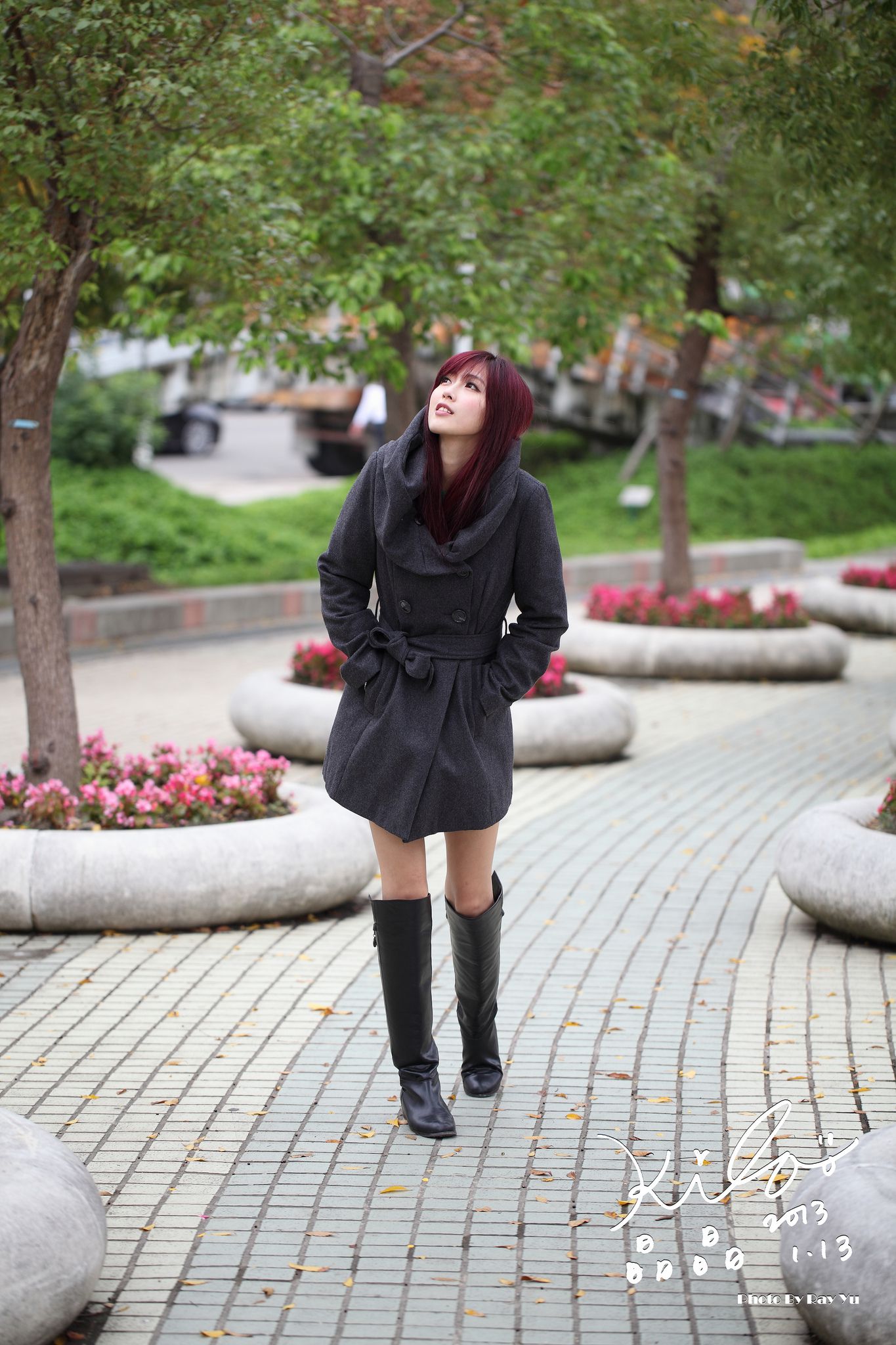 Kila晶晶/金允乔《街拍冬季风衣系列》-图27