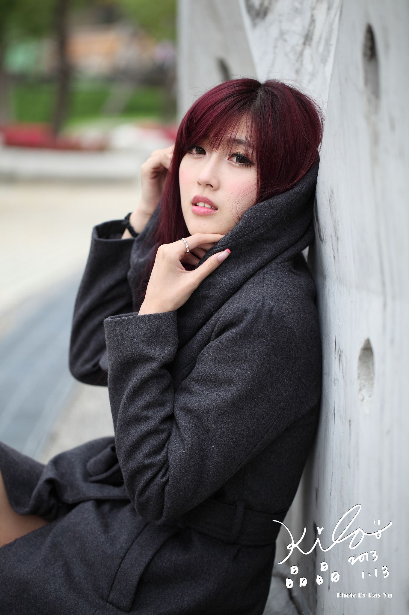 Kila晶晶/金允乔《街拍冬季风衣系列》-图28