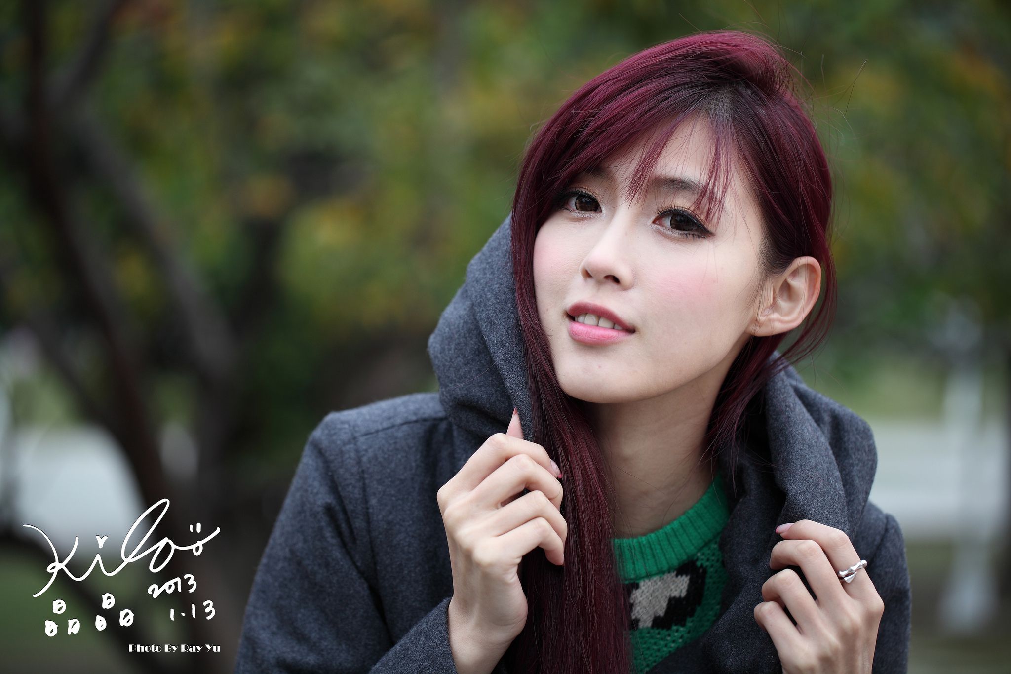 Kila晶晶/金允乔《街拍冬季风衣系列》-图2