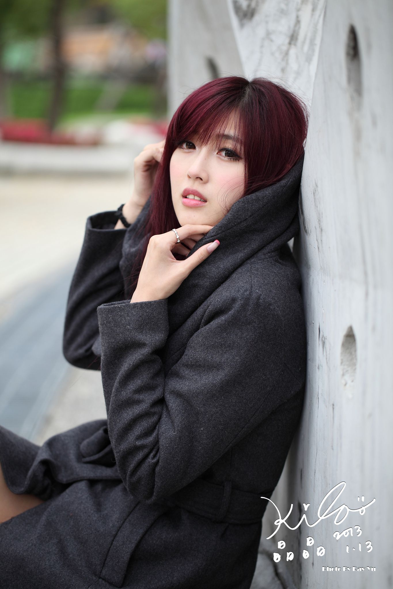 Kila晶晶/金允乔《街拍冬季风衣系列》-图29