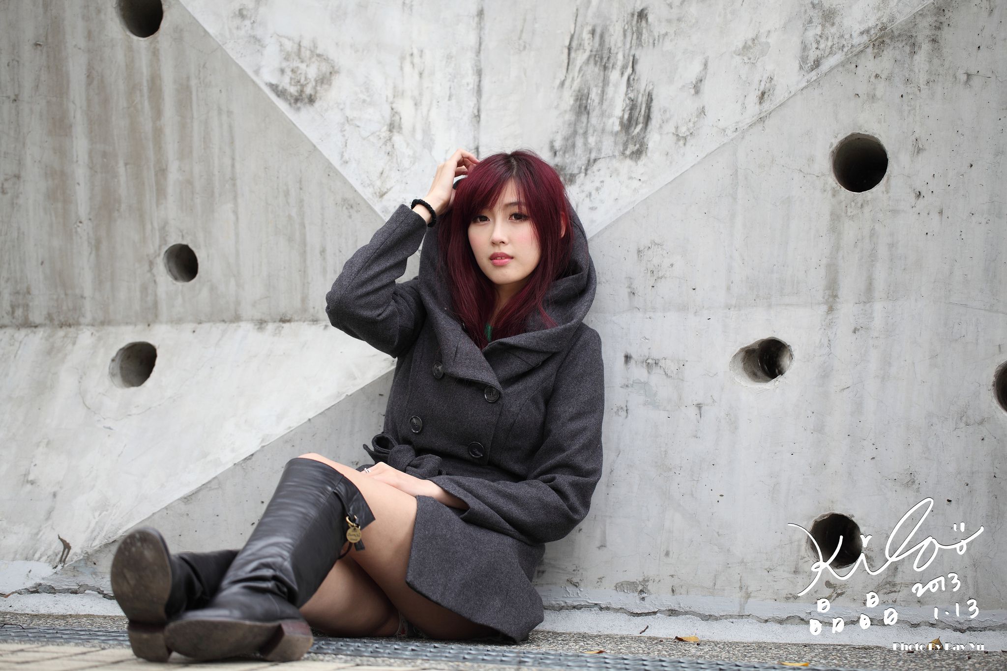 Kila晶晶/金允乔《街拍冬季风衣系列》-图34