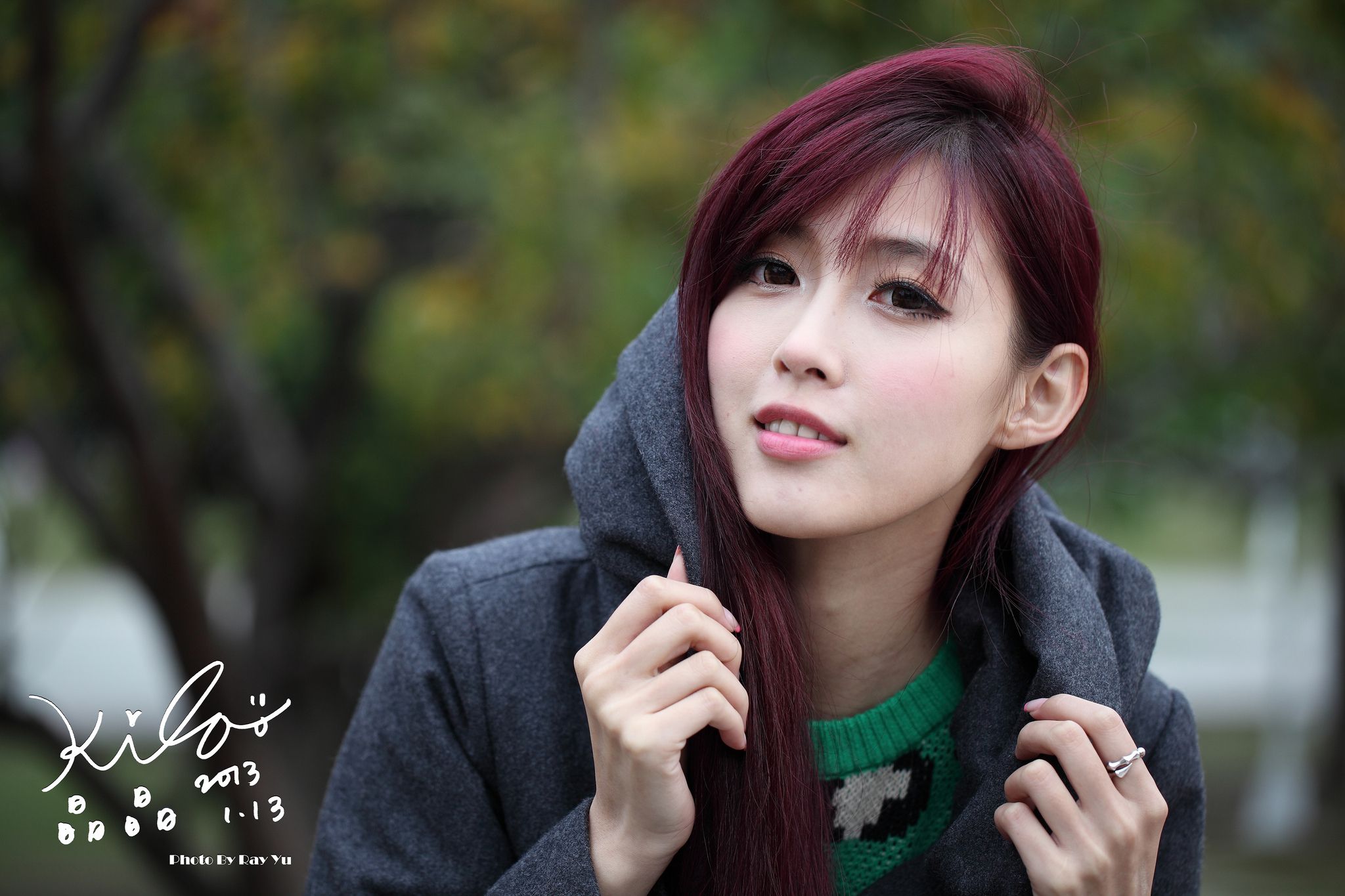 Kila晶晶/金允乔《街拍冬季风衣系列》-图3