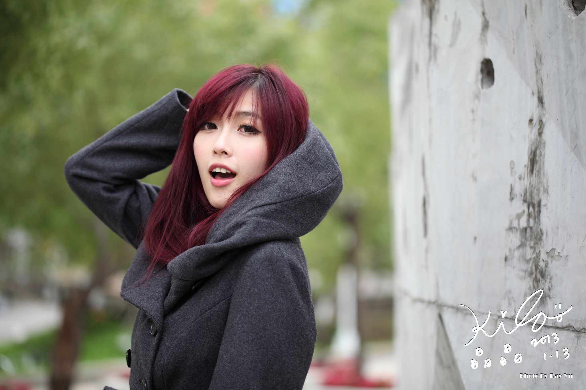 Kila晶晶/金允乔《街拍冬季风衣系列》-图44