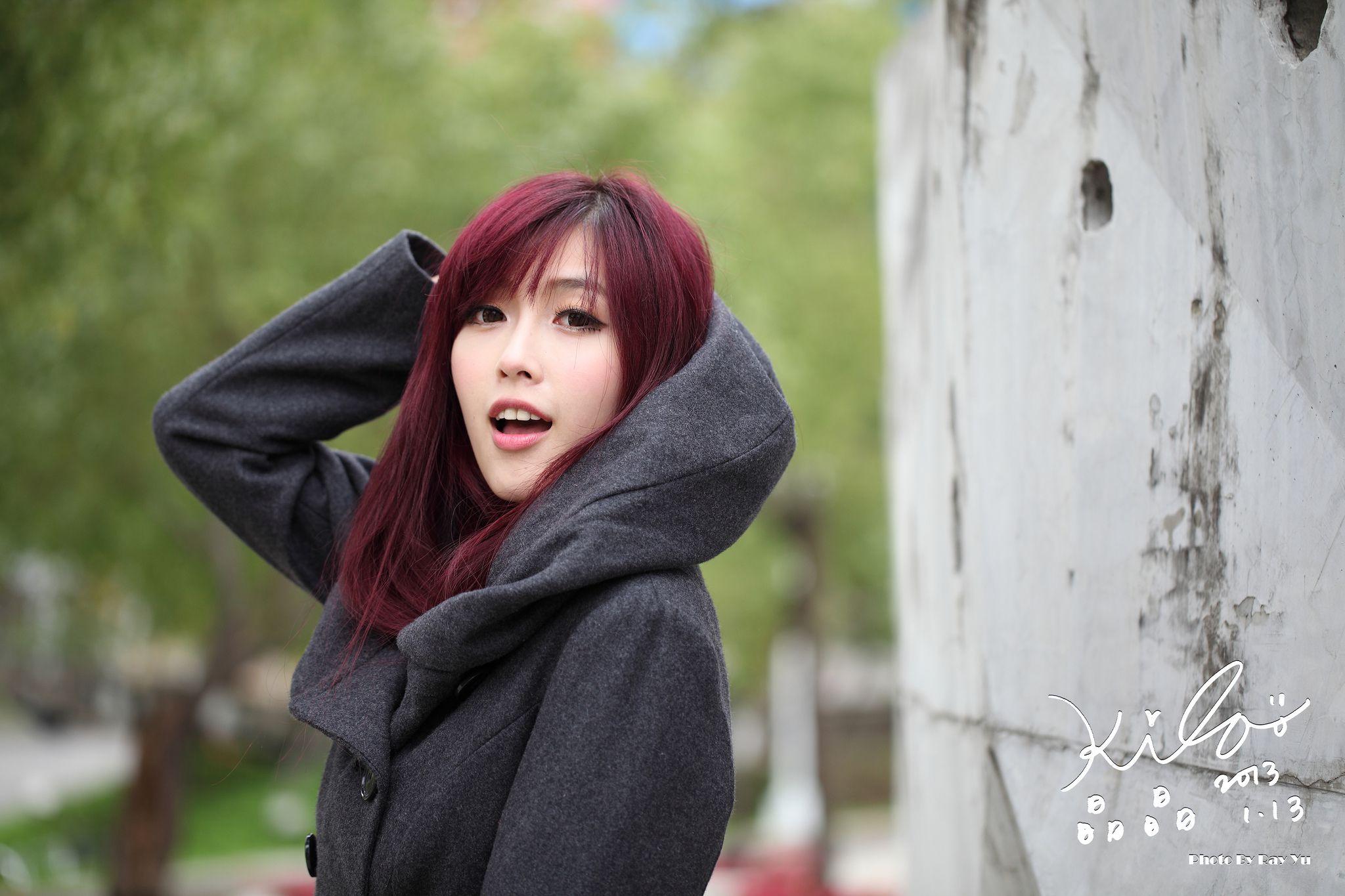 Kila晶晶/金允乔《街拍冬季风衣系列》-图45