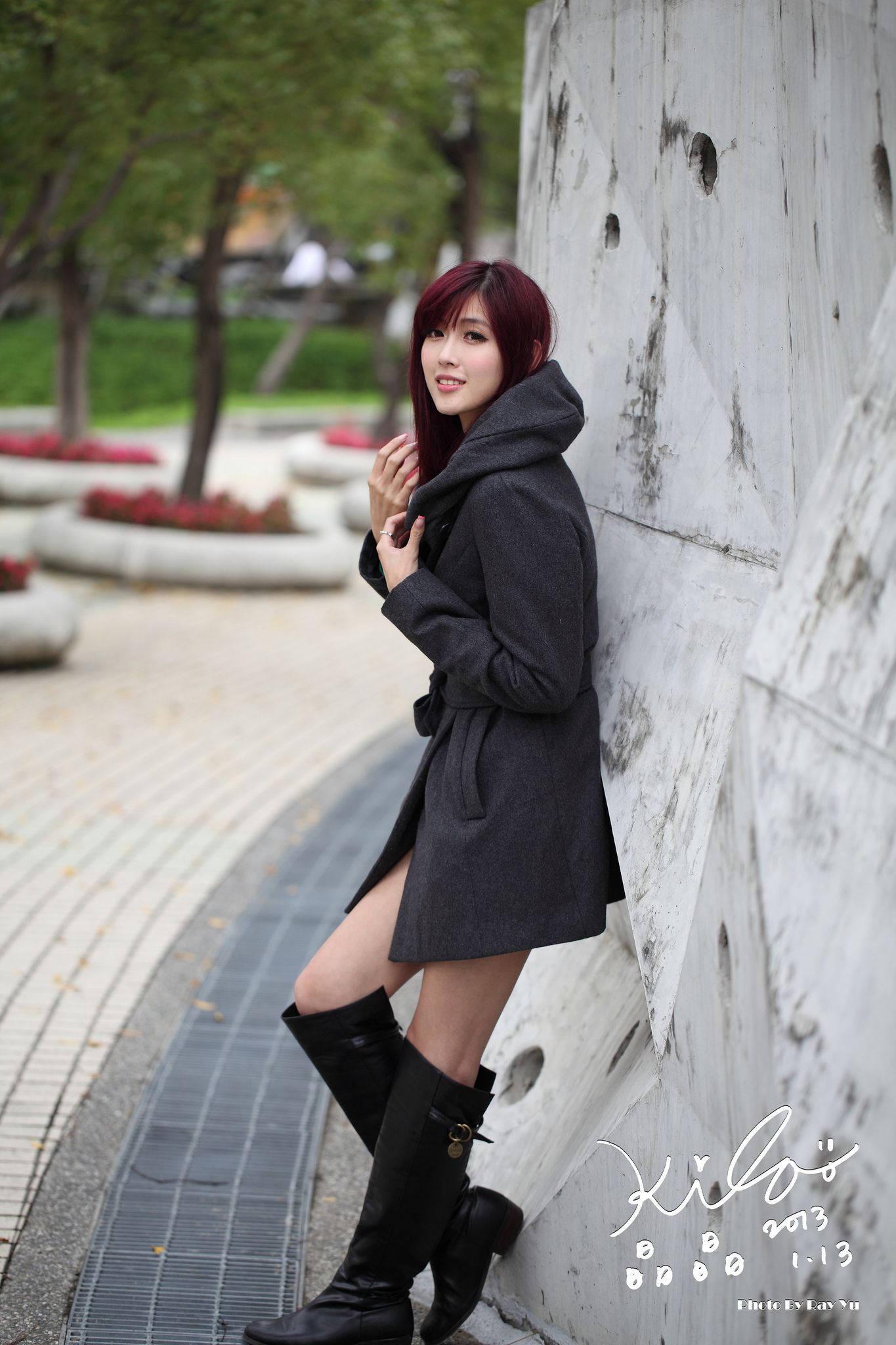 Kila晶晶/金允乔《街拍冬季风衣系列》-图46