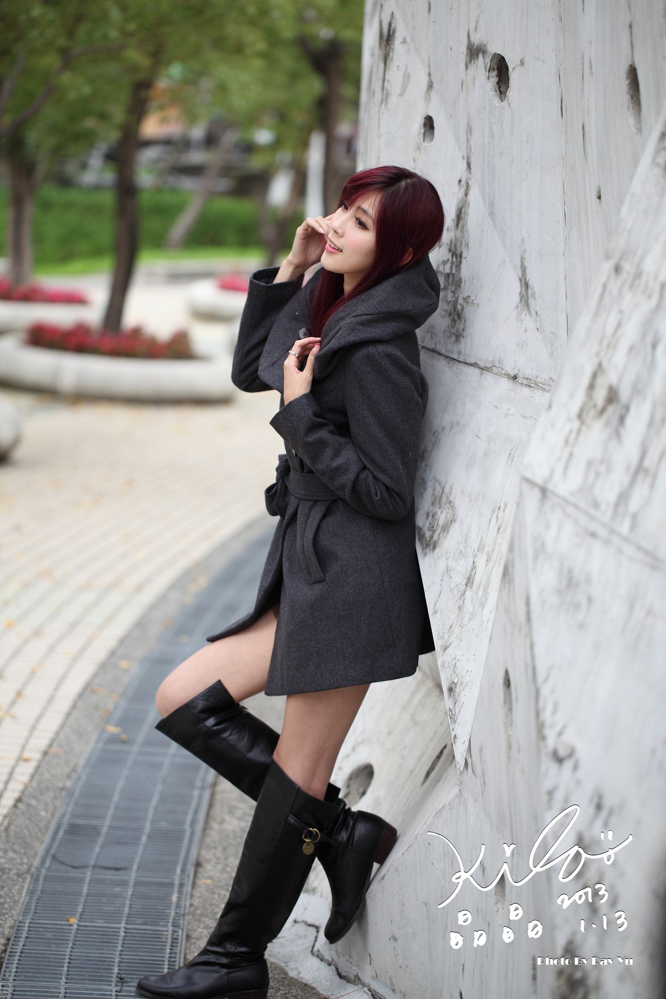 Kila晶晶/金允乔《街拍冬季风衣系列》-图49