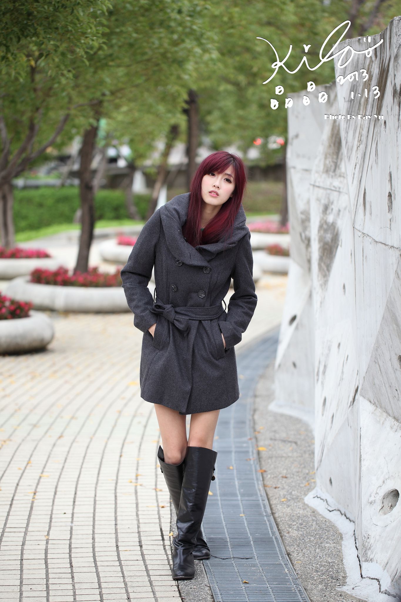 Kila晶晶/金允乔《街拍冬季风衣系列》-图54