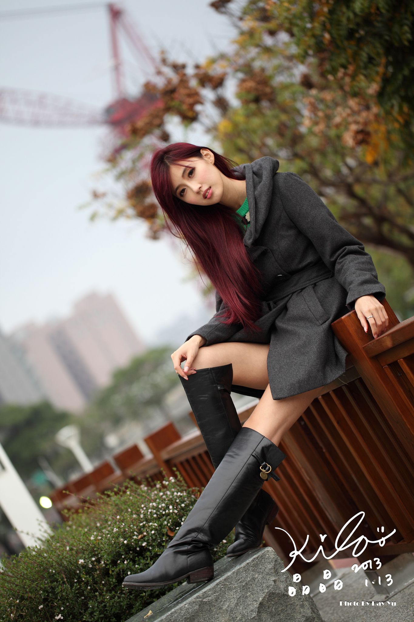 Kila晶晶/金允乔《街拍冬季风衣系列》-图57