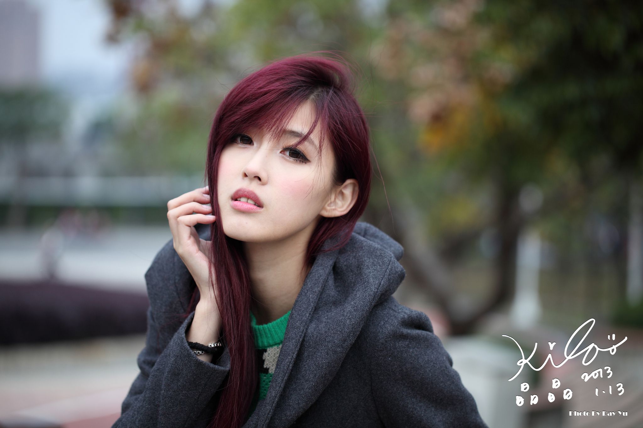 Kila晶晶/金允乔《街拍冬季风衣系列》-图5