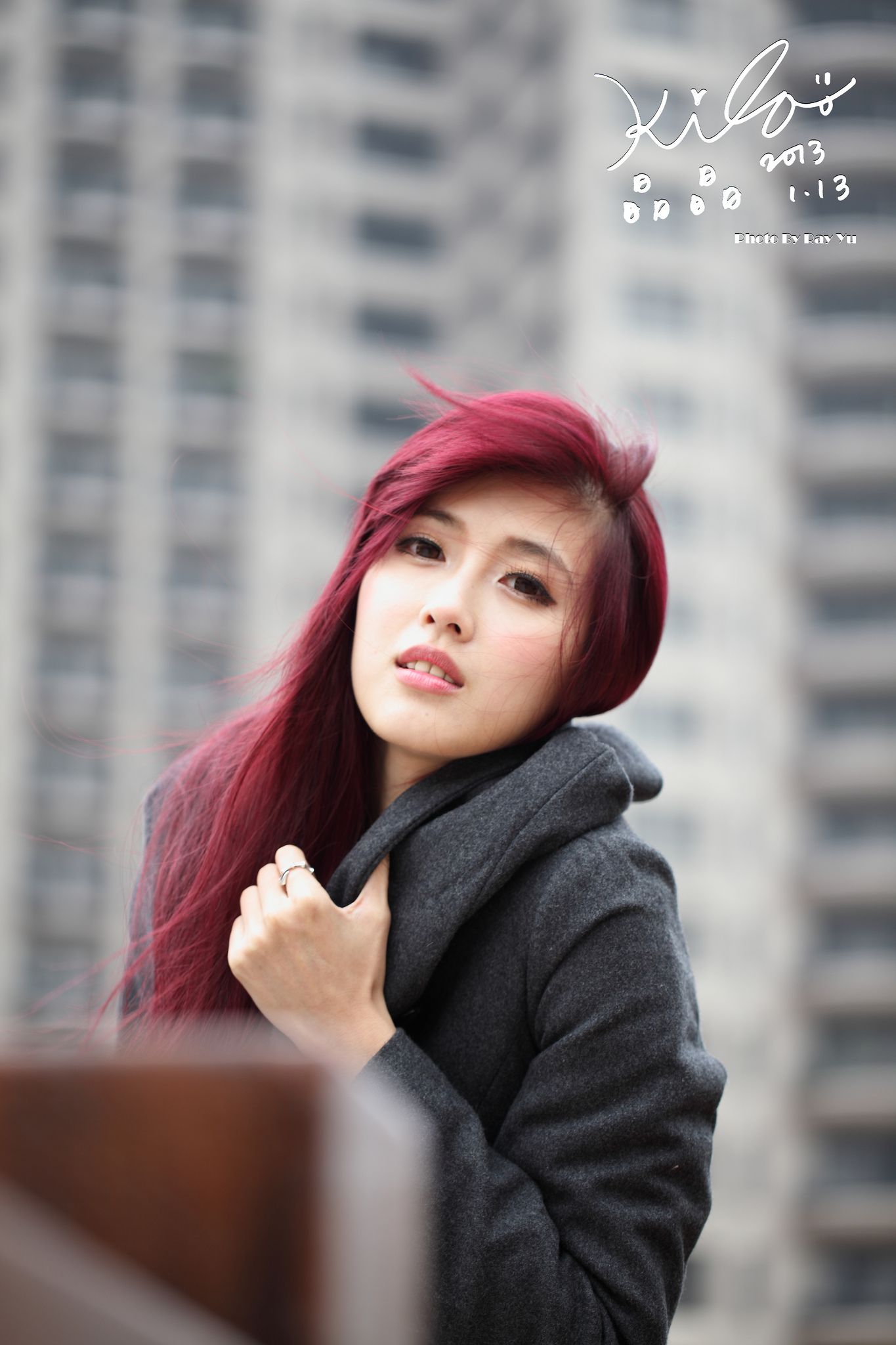 Kila晶晶/金允乔《街拍冬季风衣系列》-图59