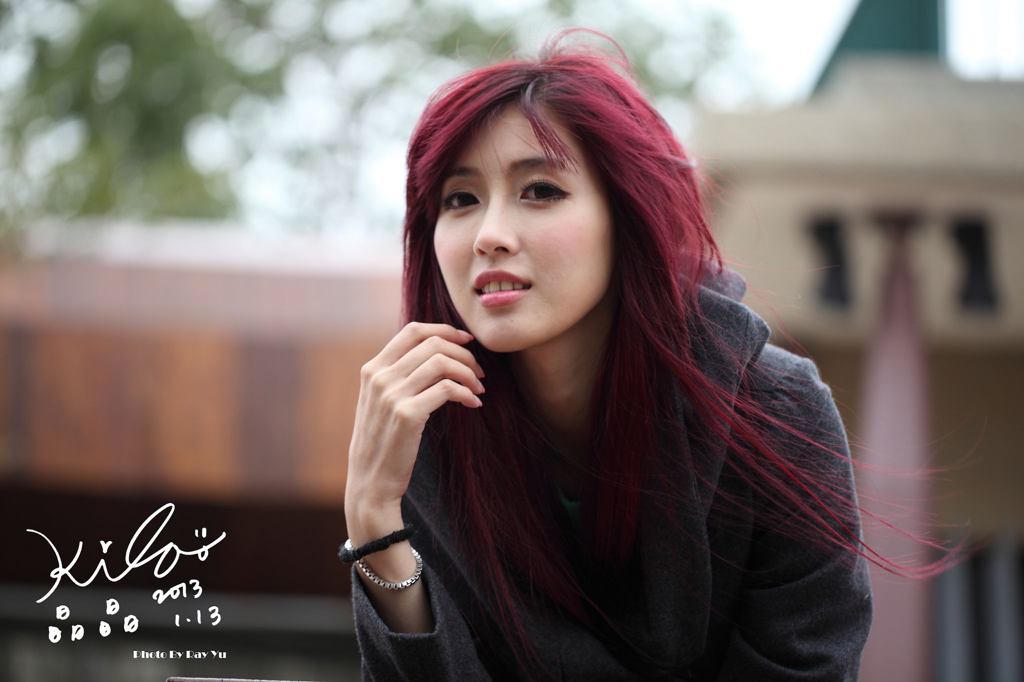 Kila晶晶/金允乔《街拍冬季风衣系列》-图63