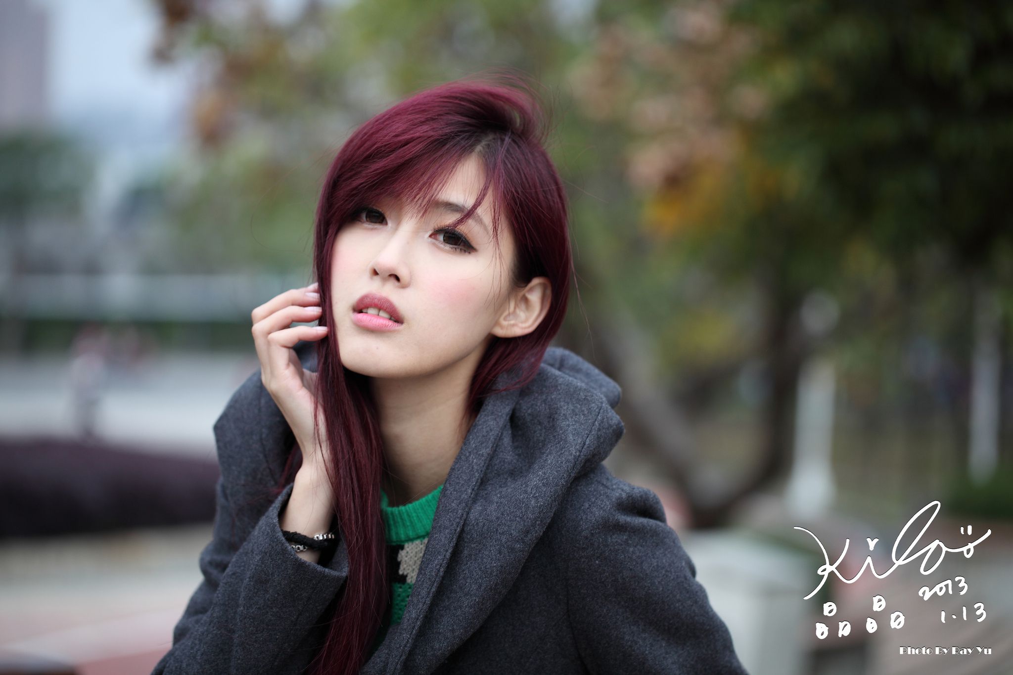 Kila晶晶/金允乔《街拍冬季风衣系列》-图6