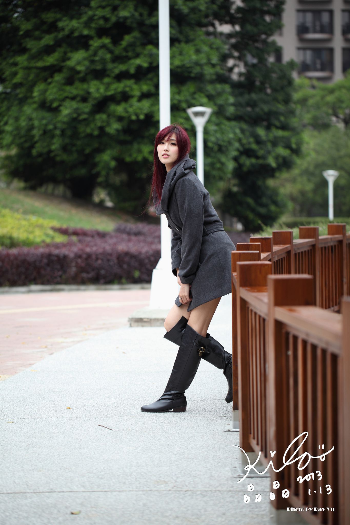 Kila晶晶/金允乔《街拍冬季风衣系列》-图75