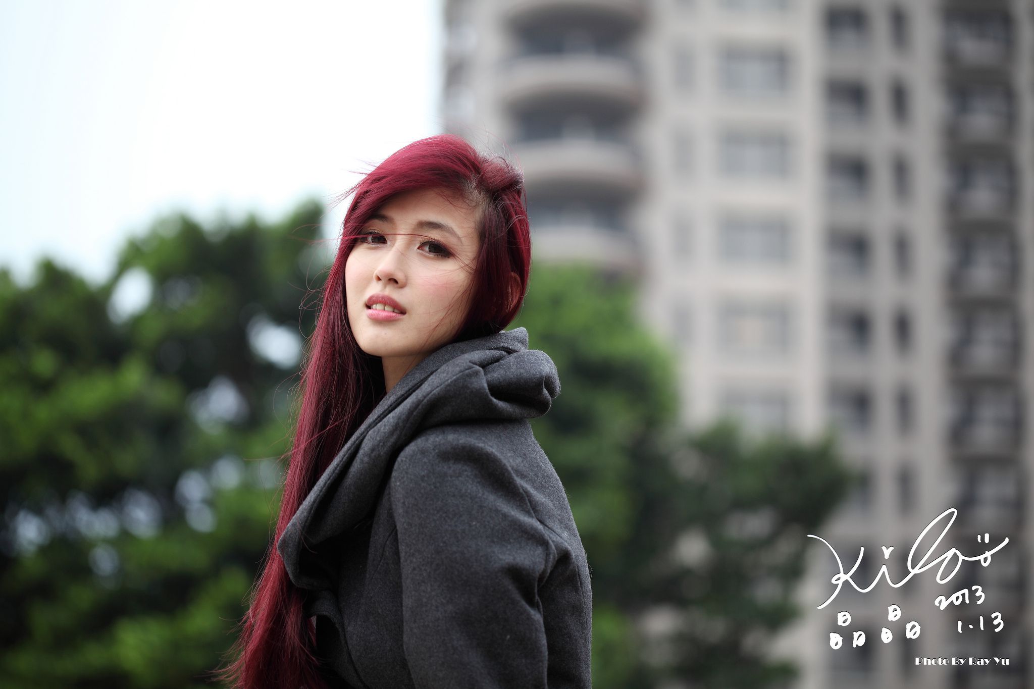 Kila晶晶/金允乔《街拍冬季风衣系列》-图7