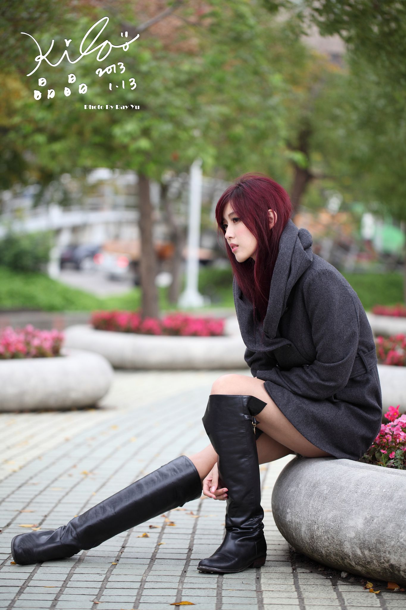 Kila晶晶/金允乔《街拍冬季风衣系列》-图79