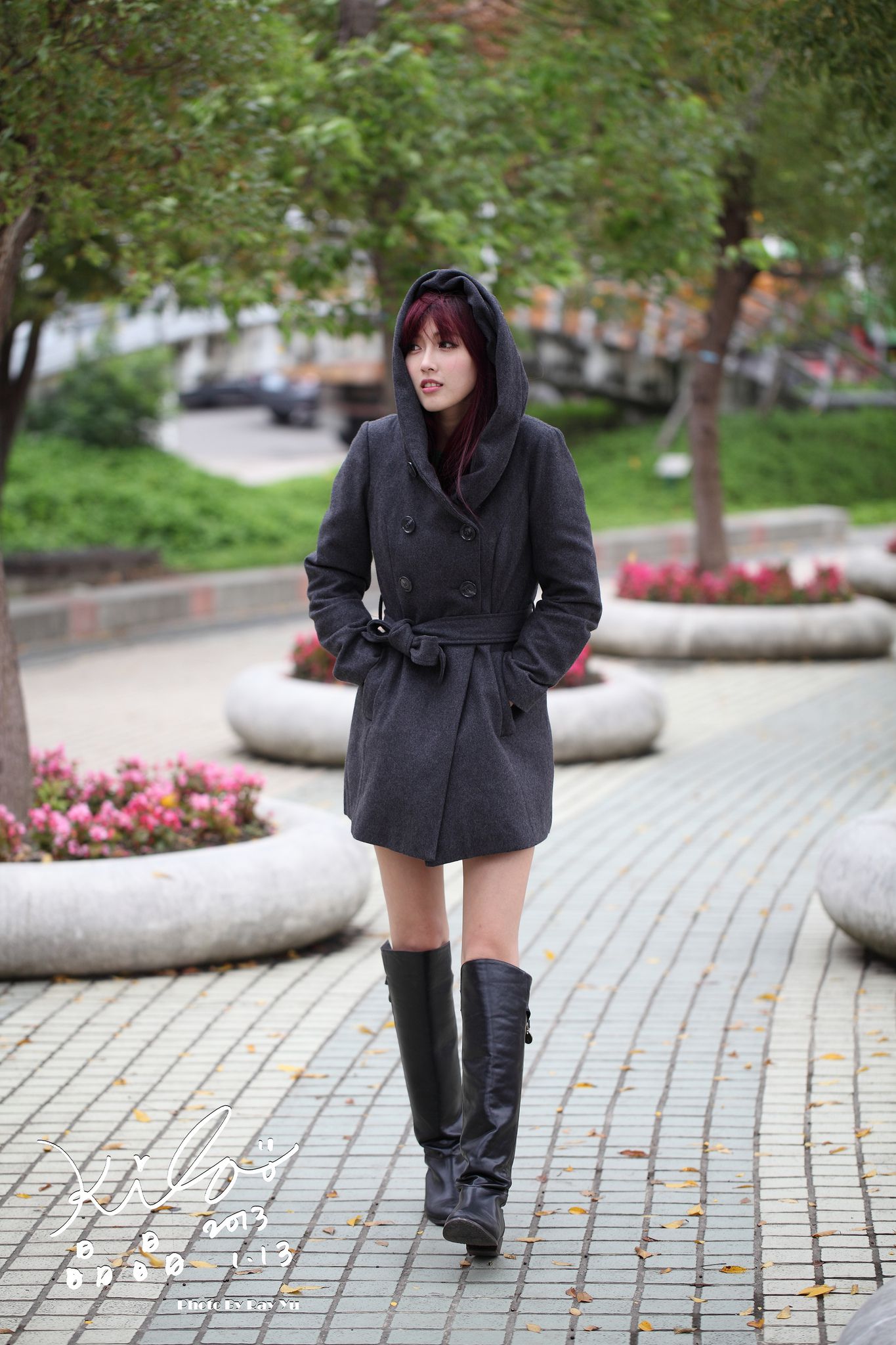 Kila晶晶/金允乔《街拍冬季风衣系列》-图81