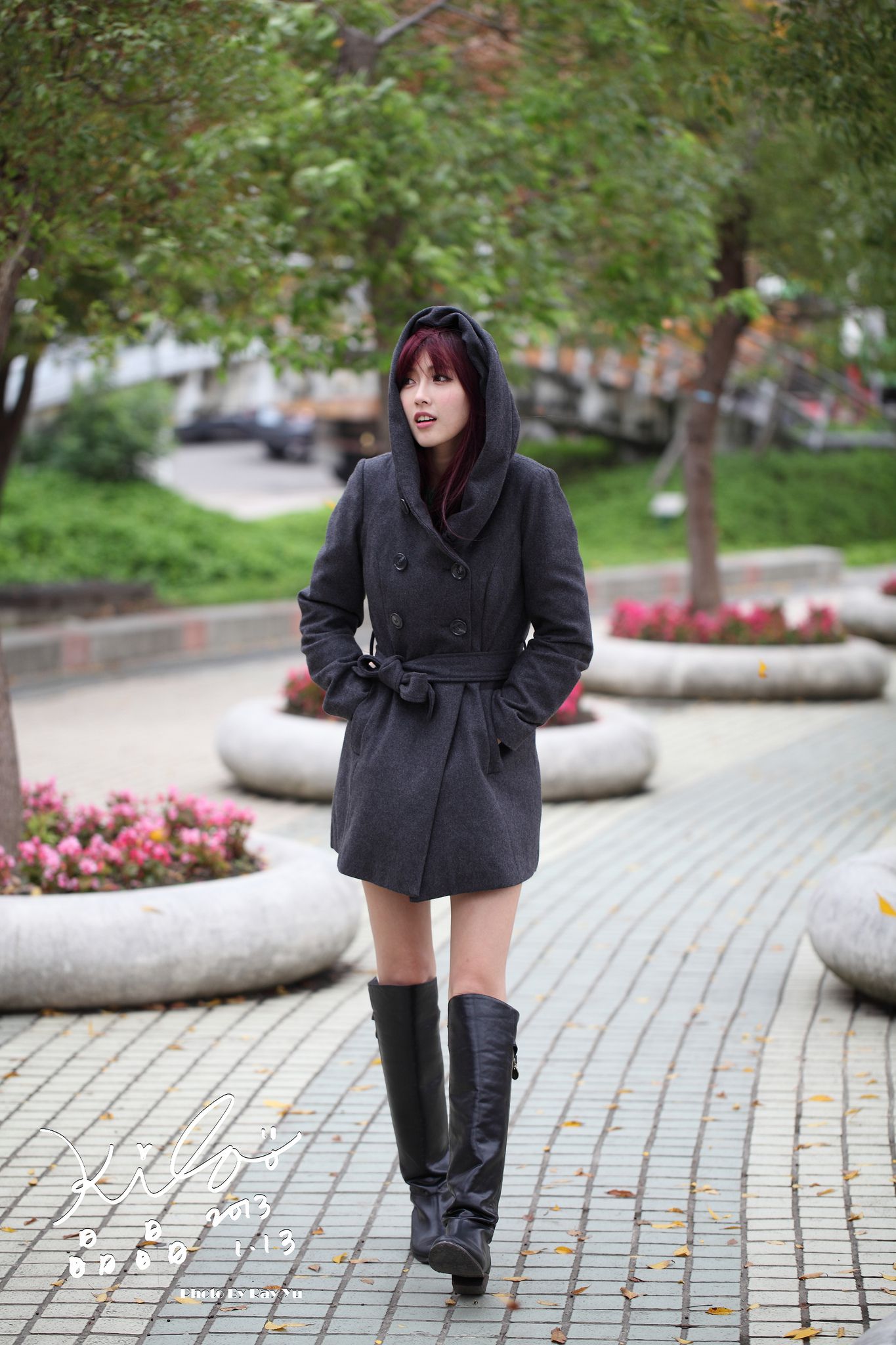 Kila晶晶/金允乔《街拍冬季风衣系列》-图82