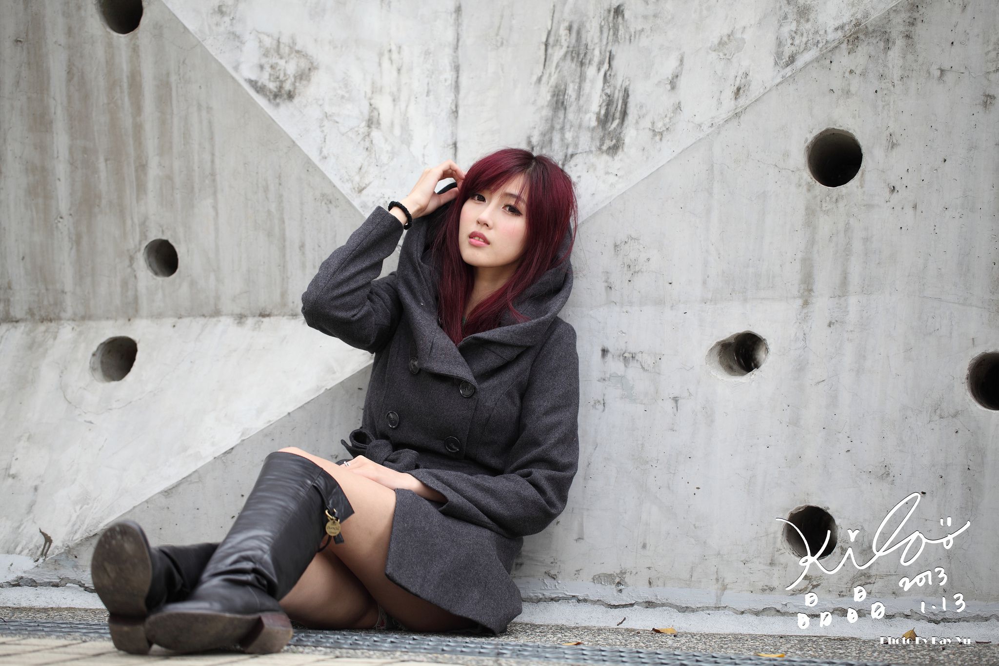 Kila晶晶/金允乔《街拍冬季风衣系列》-图89