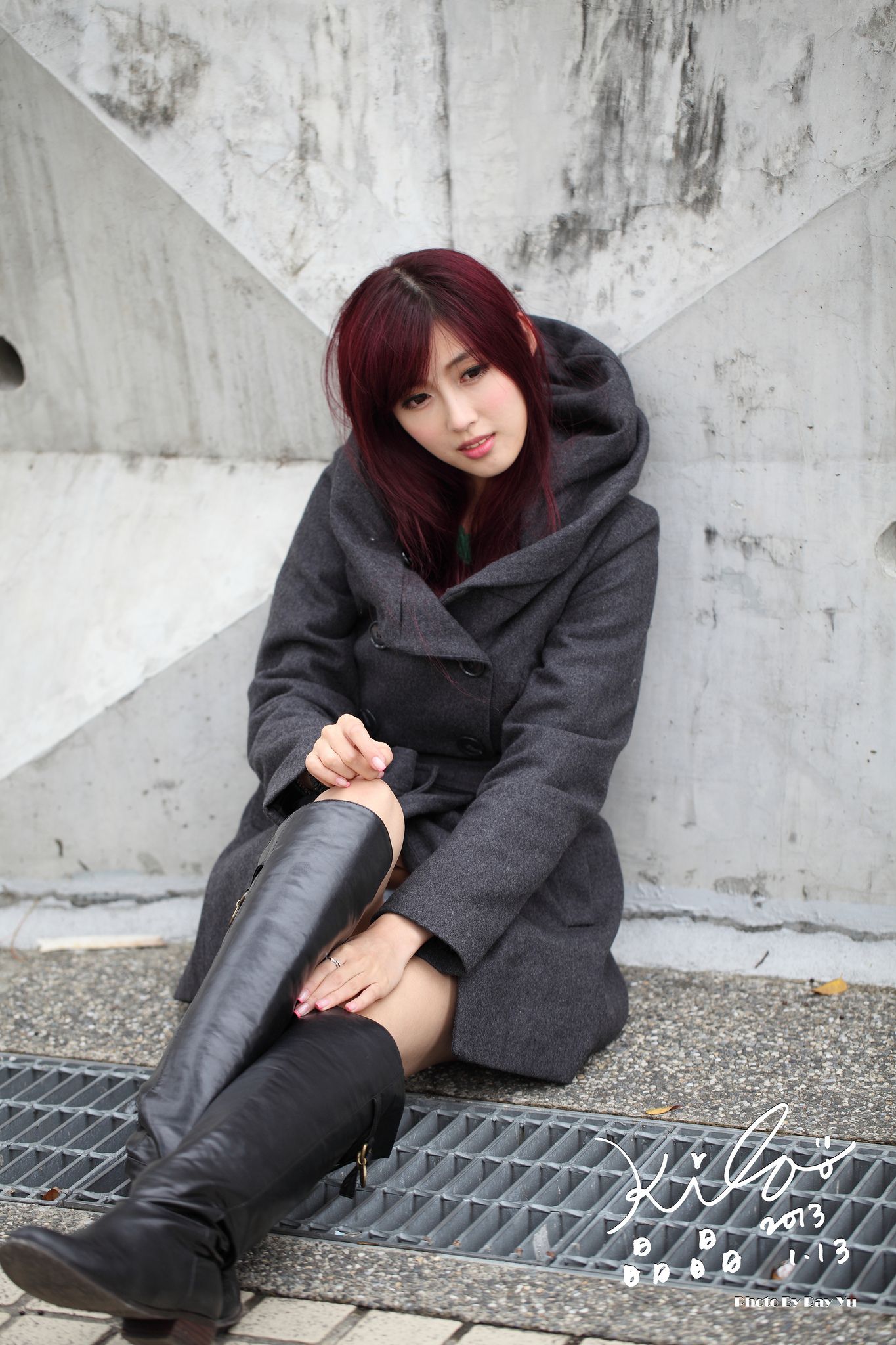 Kila晶晶/金允乔《街拍冬季风衣系列》-图92