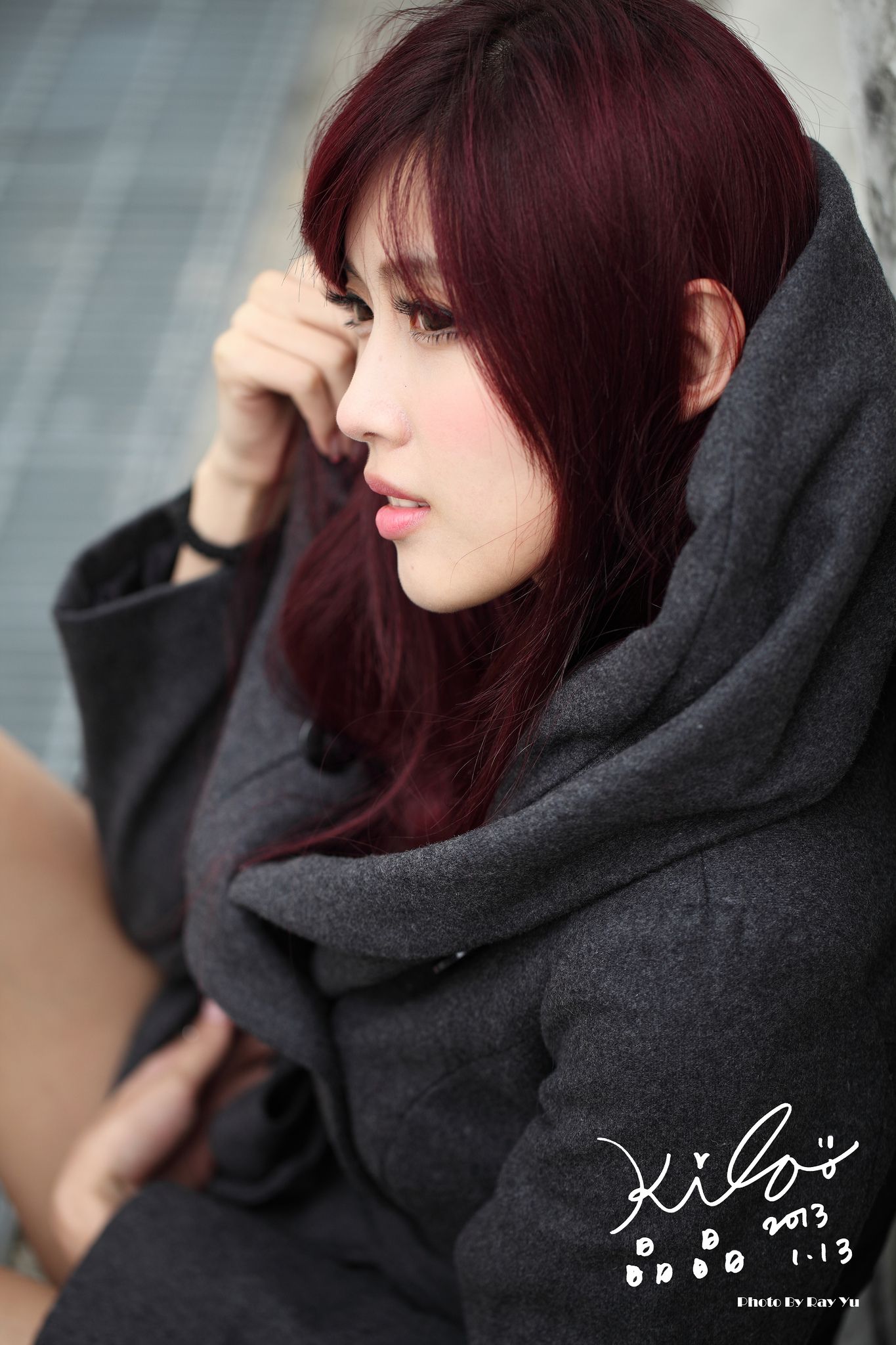 Kila晶晶/金允乔《街拍冬季风衣系列》-图94