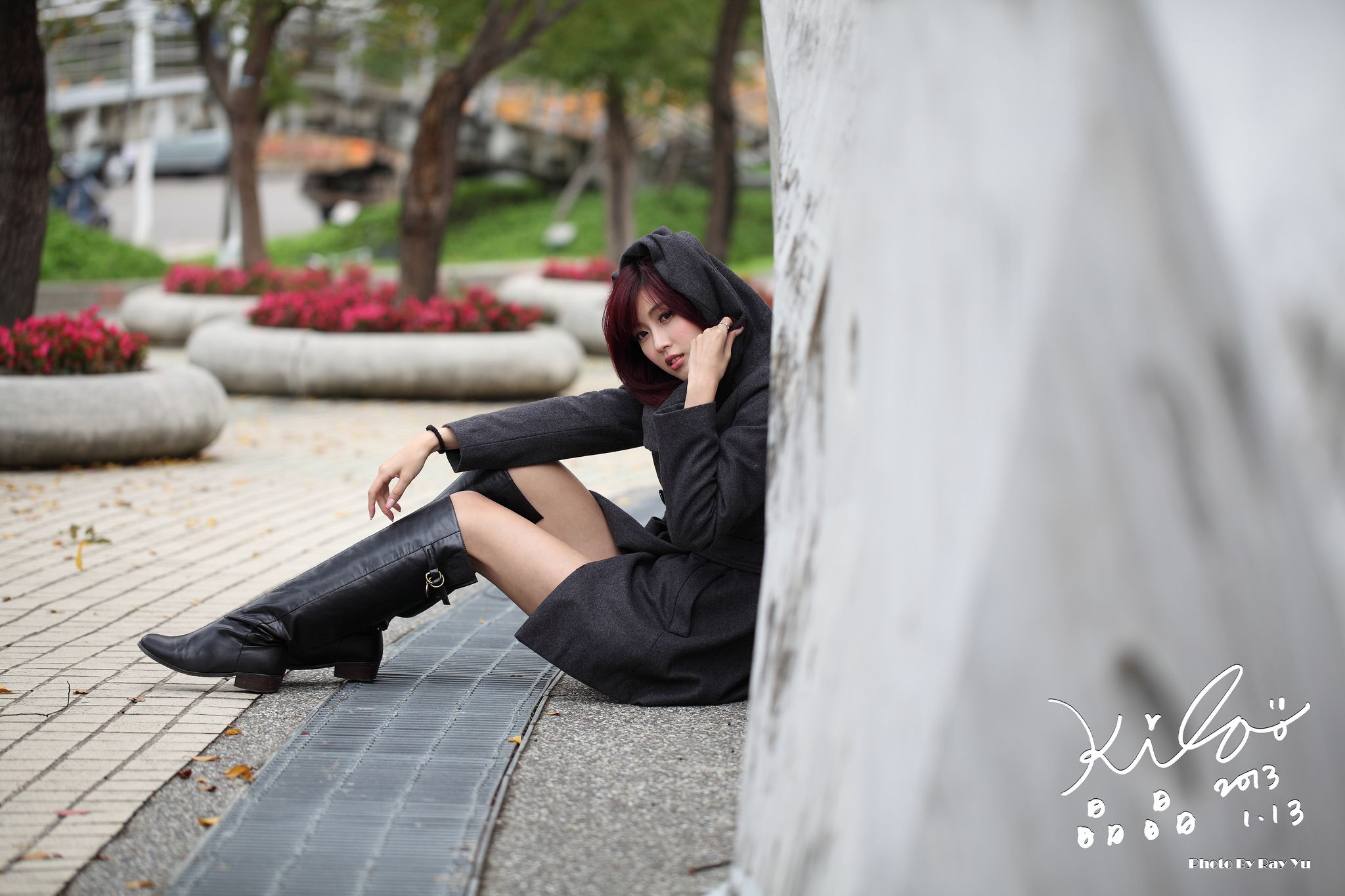 Kila晶晶/金允乔《街拍冬季风衣系列》-图97