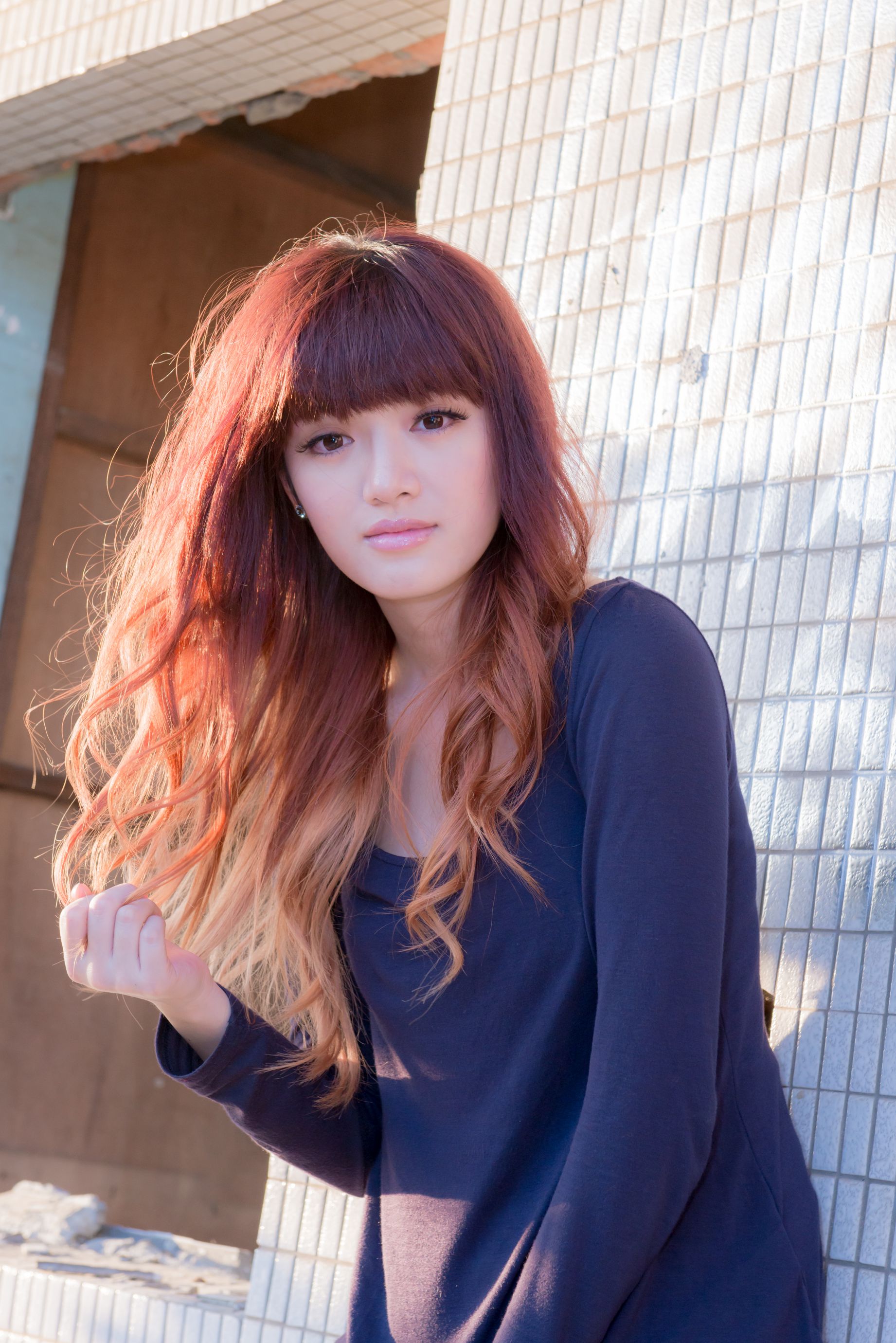 台湾正妹林岗怡Didy《废墟车站唯美外拍》-图0