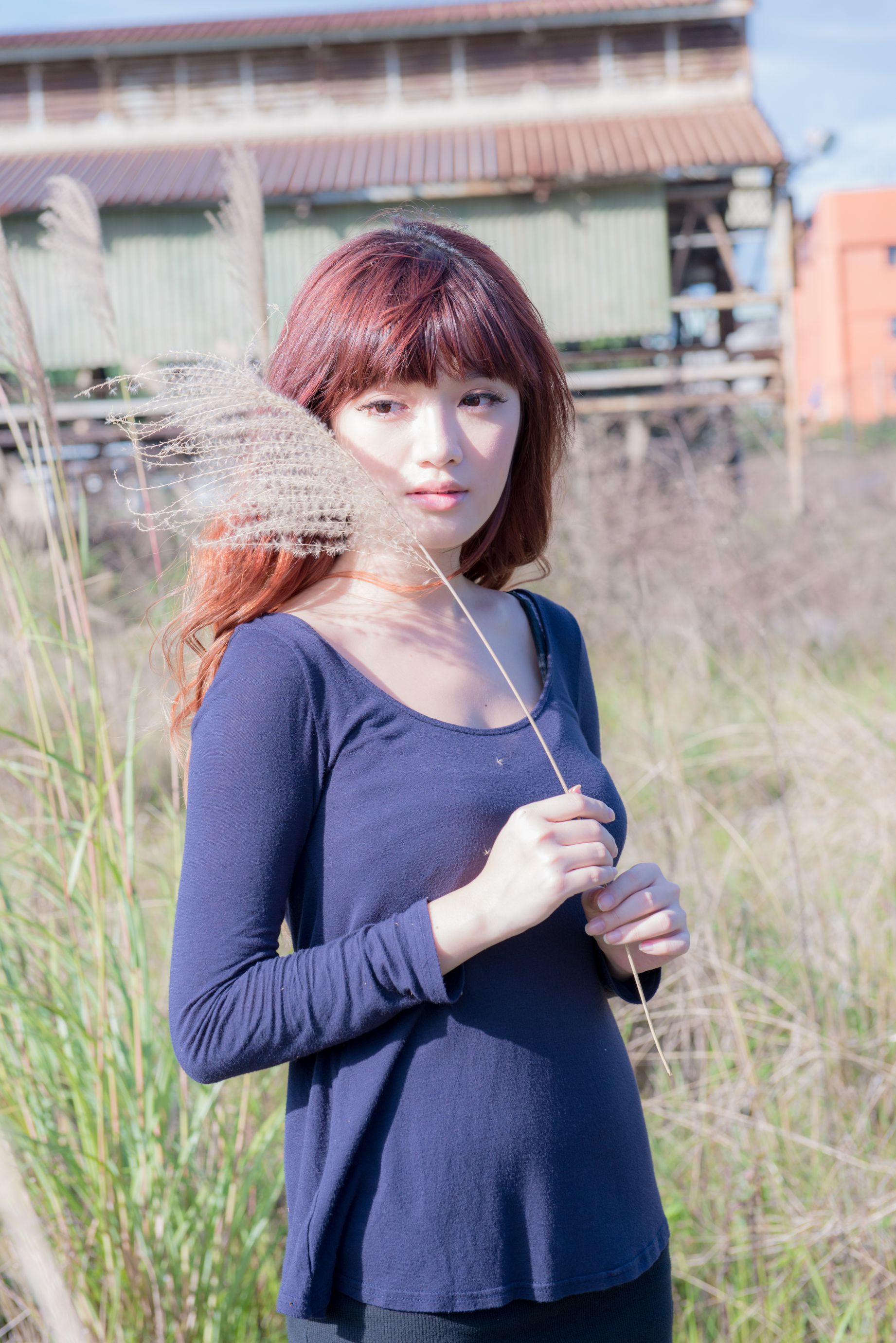 台湾正妹林岗怡Didy《废墟车站唯美外拍》-图19