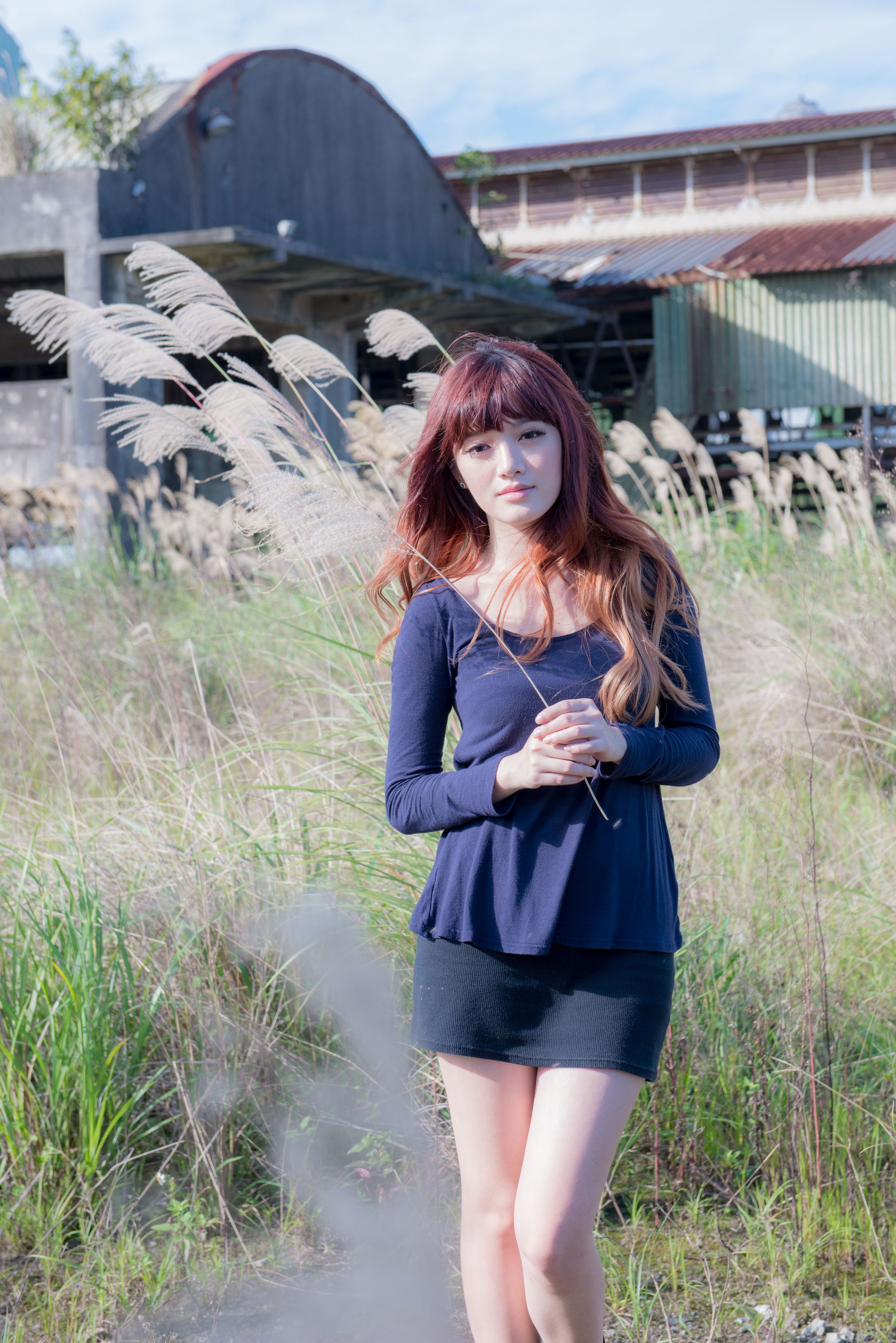 台湾正妹林岗怡Didy《废墟车站唯美外拍》-图20