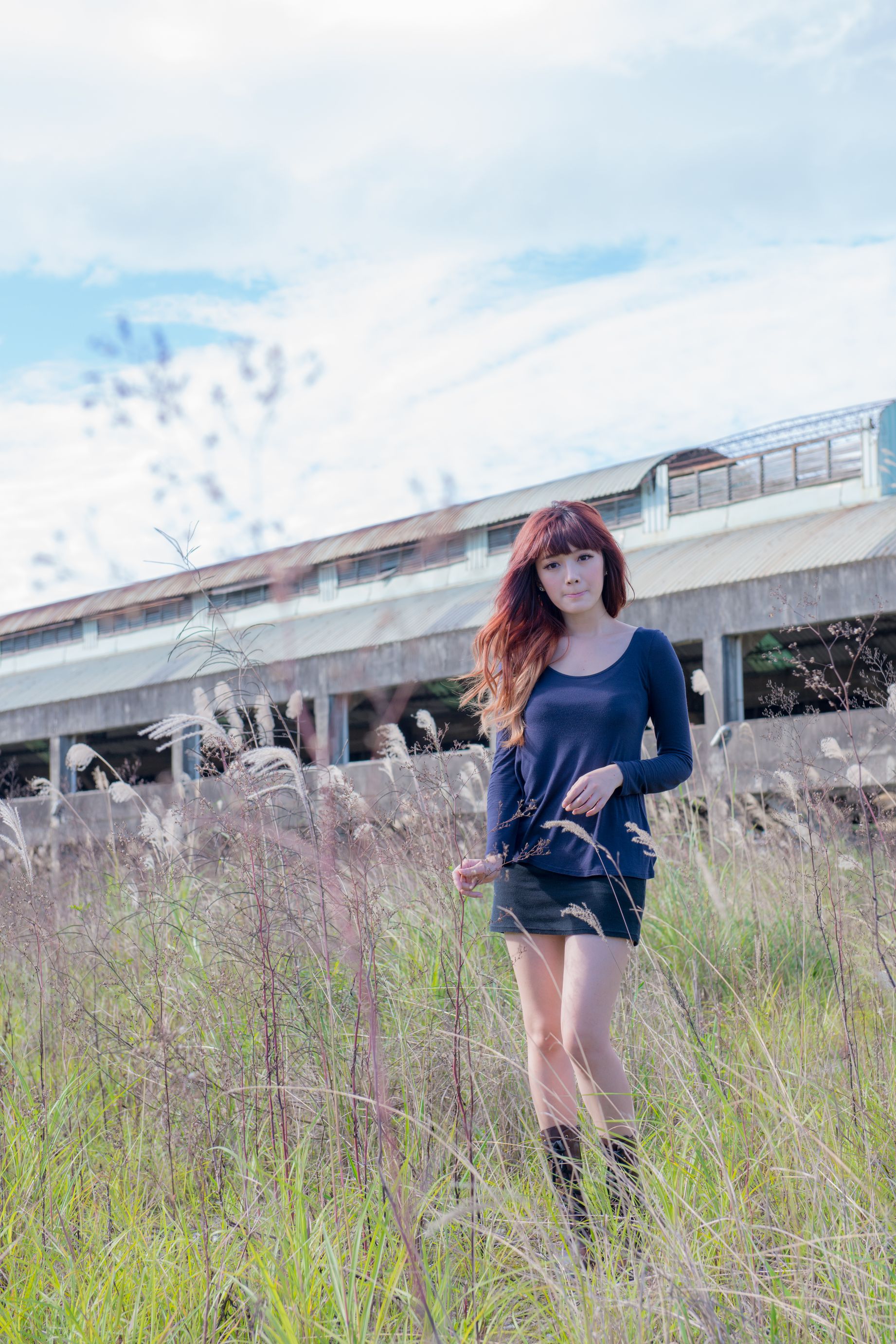 台湾正妹林岗怡Didy《废墟车站唯美外拍》-图21