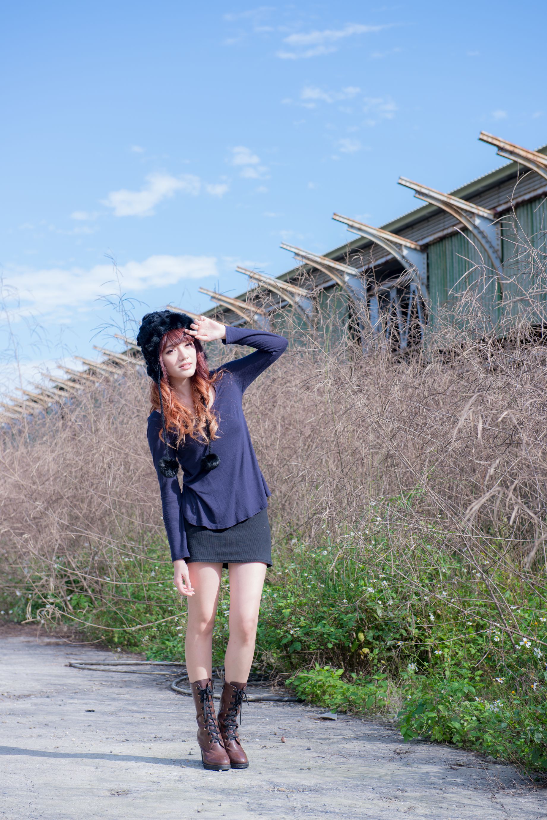 台湾正妹林岗怡Didy《废墟车站唯美外拍》-图25