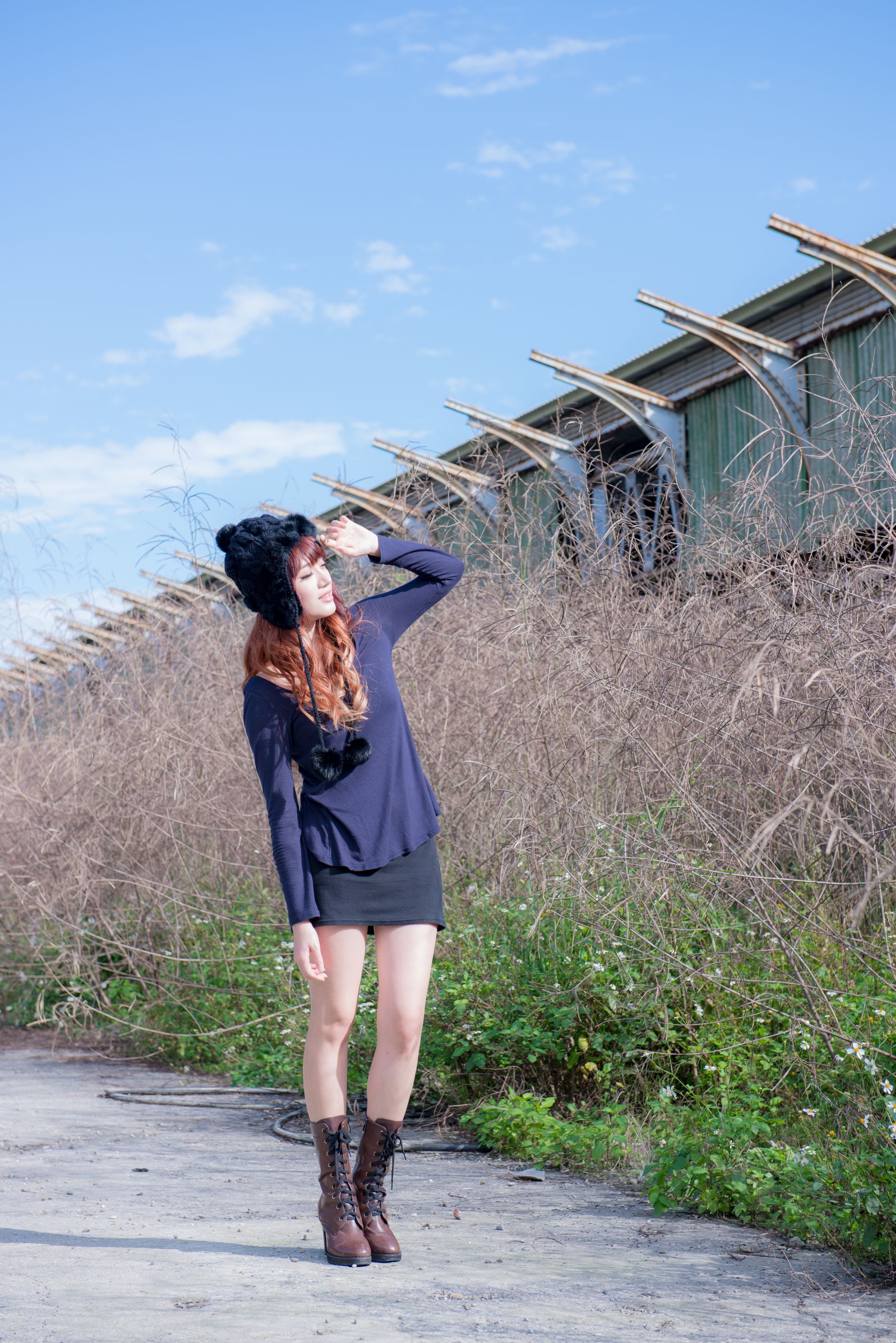 台湾正妹林岗怡Didy《废墟车站唯美外拍》-图26