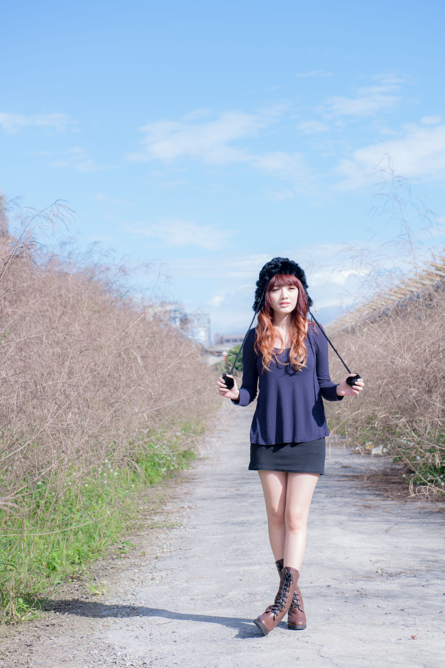 台湾正妹林岗怡Didy《废墟车站唯美外拍》-图28