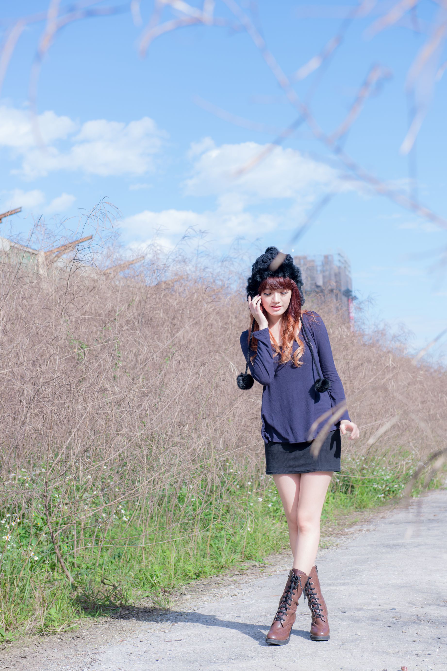 台湾正妹林岗怡Didy《废墟车站唯美外拍》-图29